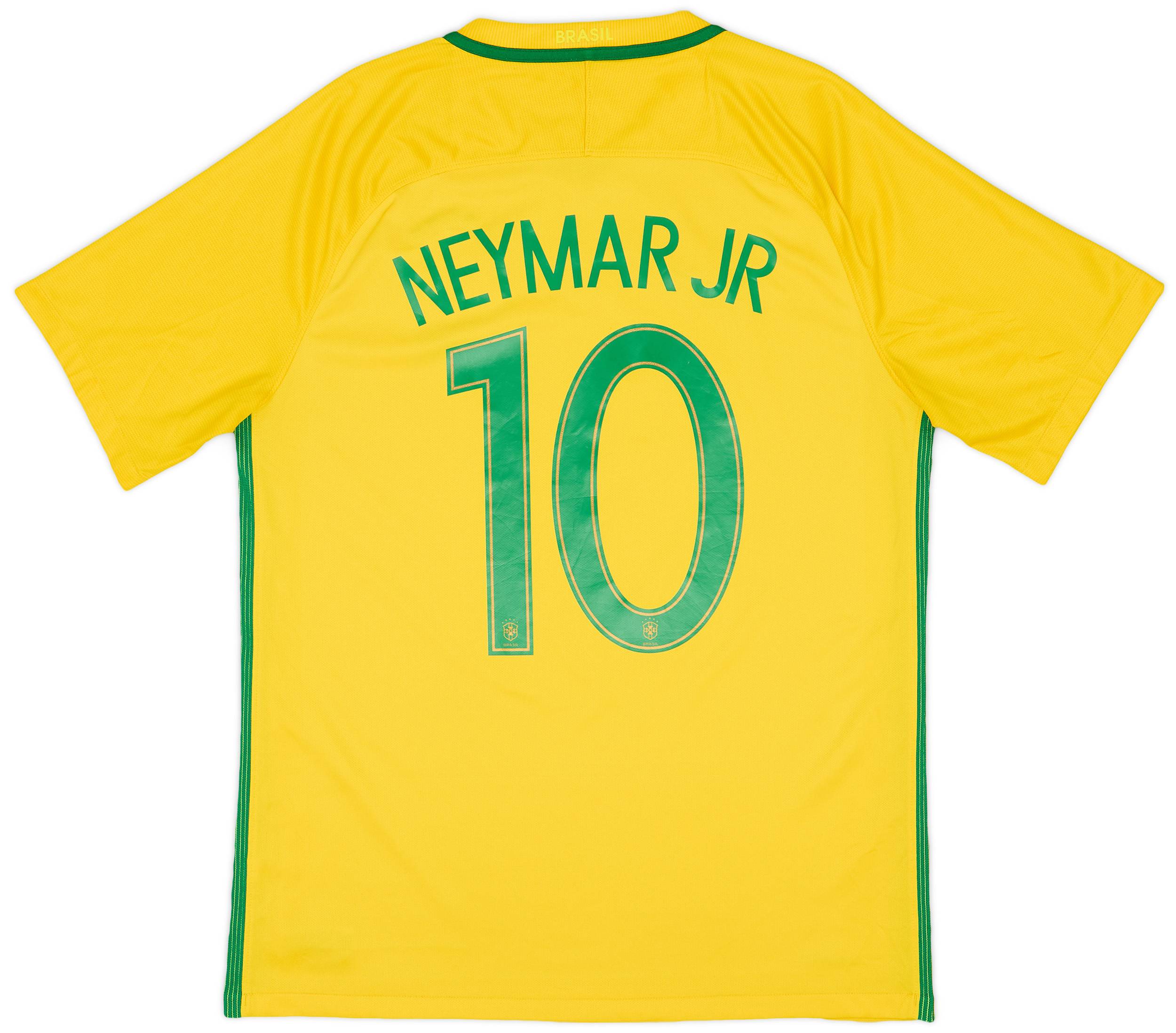 2016 17 Brazil Home Shirt Neymar Jr 10 7 10 L