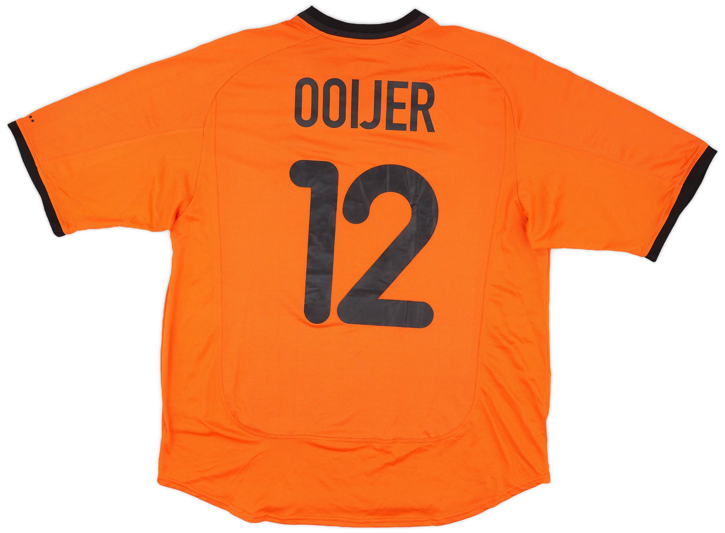 2001 Netherlands Match Issue Home Shirt Ooijer #12