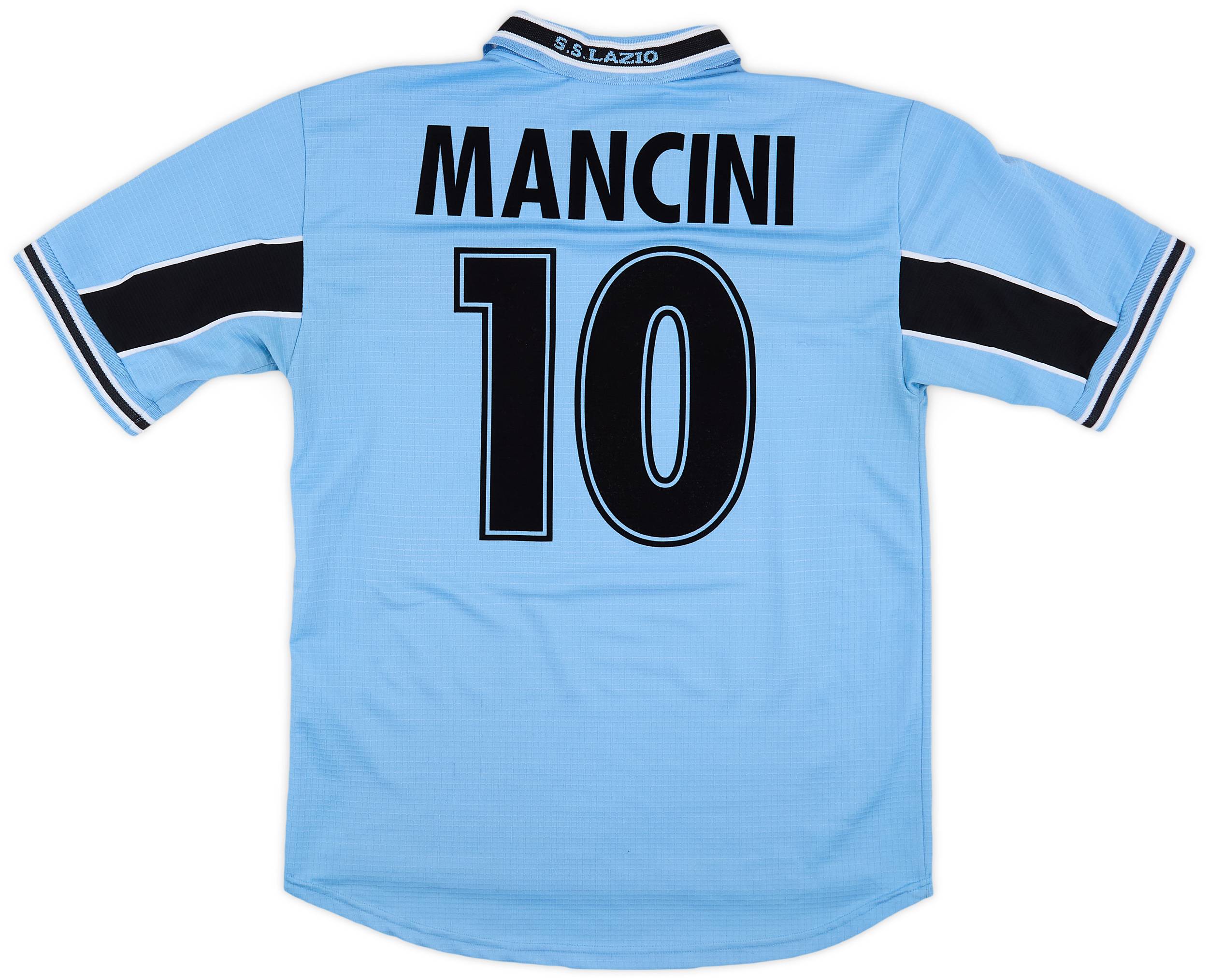 1998-00 Lazio Home Shirt Mancini #10 - 7/10 - (M)