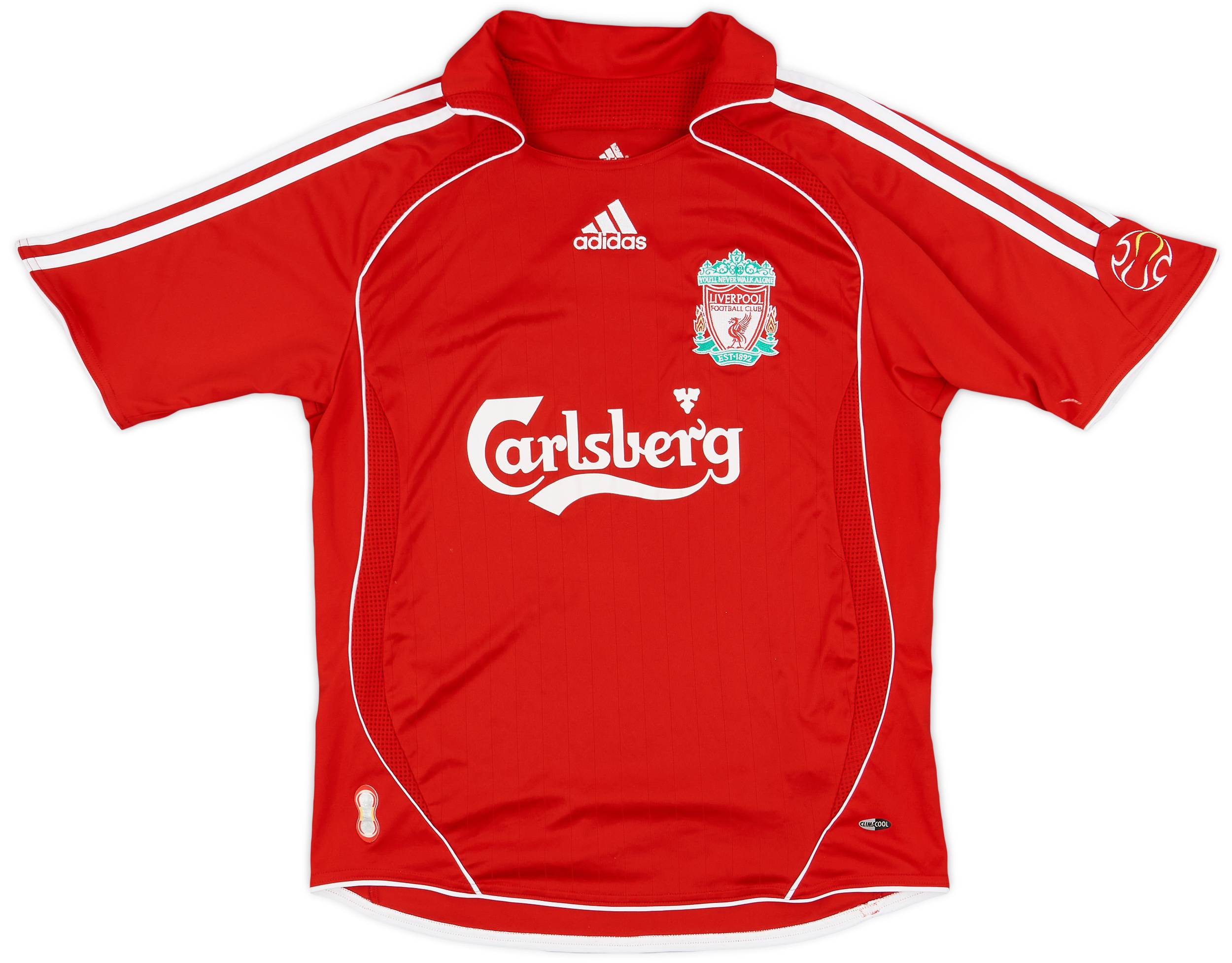 2006-08 Liverpool Home Shirt - 8/10 - (L.Boys)