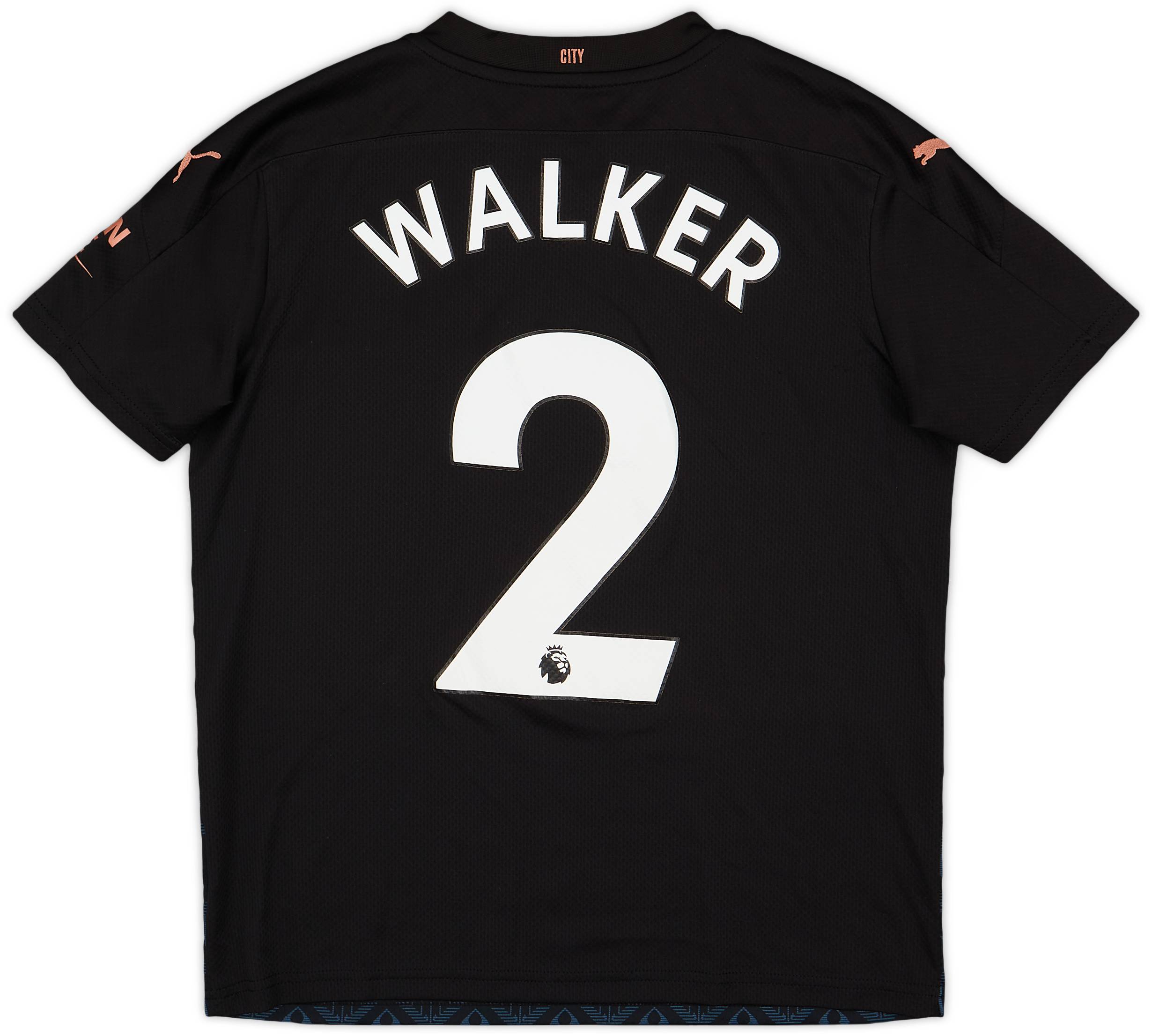 2020-21 Manchester City Away Shirt Walker #2 - 8/10 - (L.Boys)