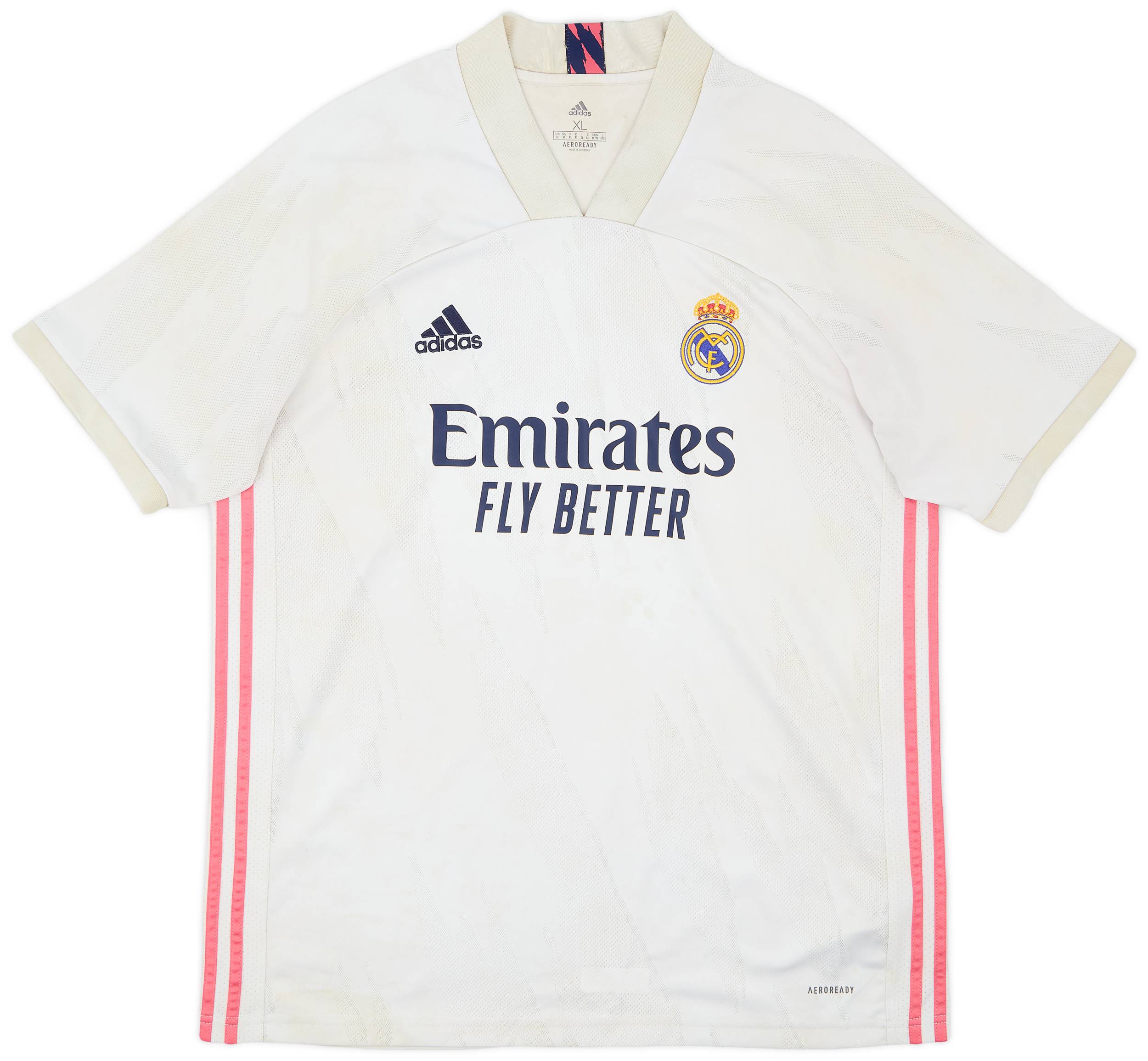 2020-21 Real Madrid Home Shirt - 4/10 - (XL)