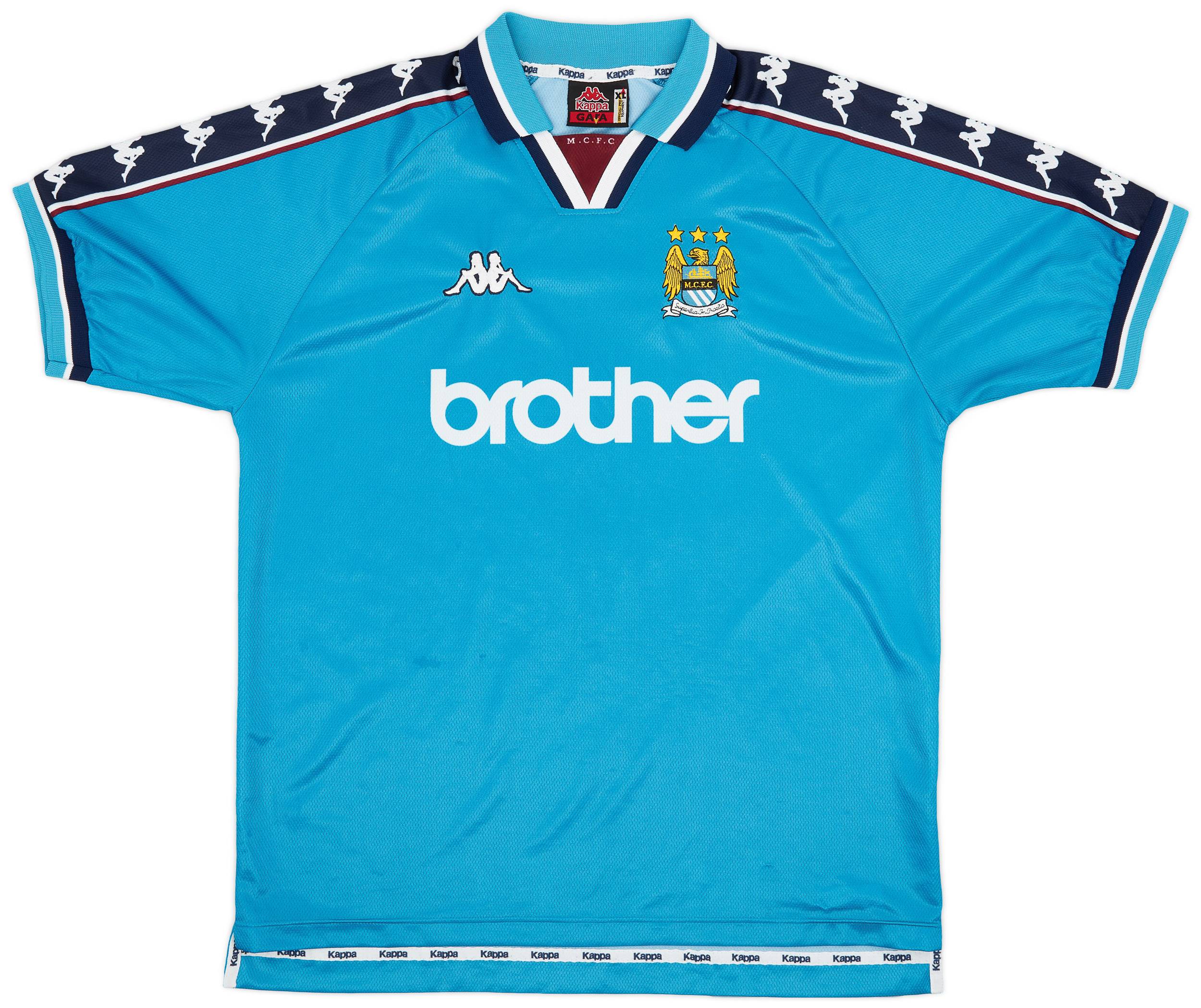 1997-99 Manchester City Home Shirt - 8/10 - (XL)