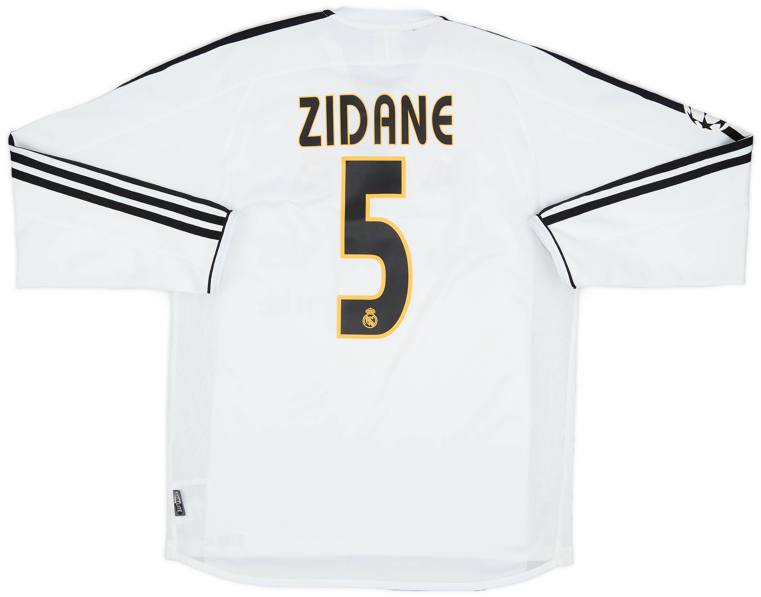 2003-04 Real Madrid Home L/S Shirt Zidane #5 - 5/10 - (S)