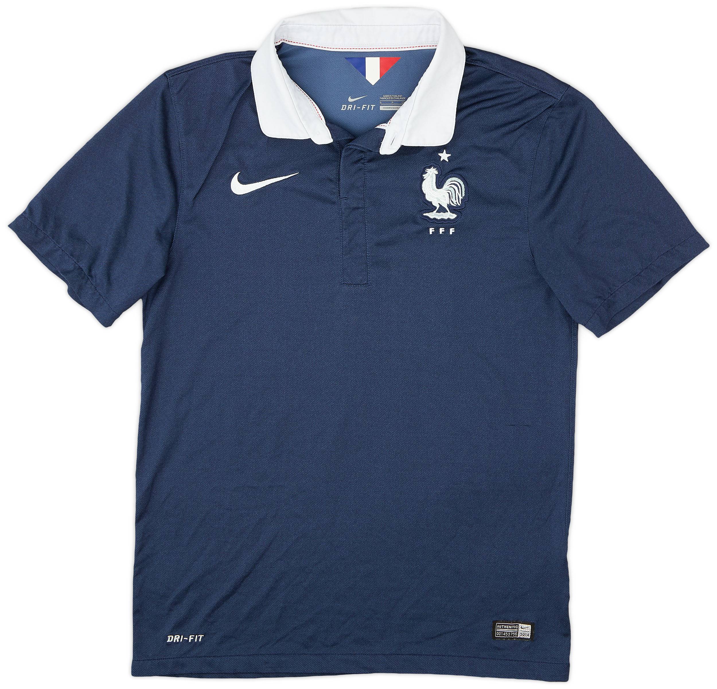 2014-15 France Home Shirt - 9/10 - (S)