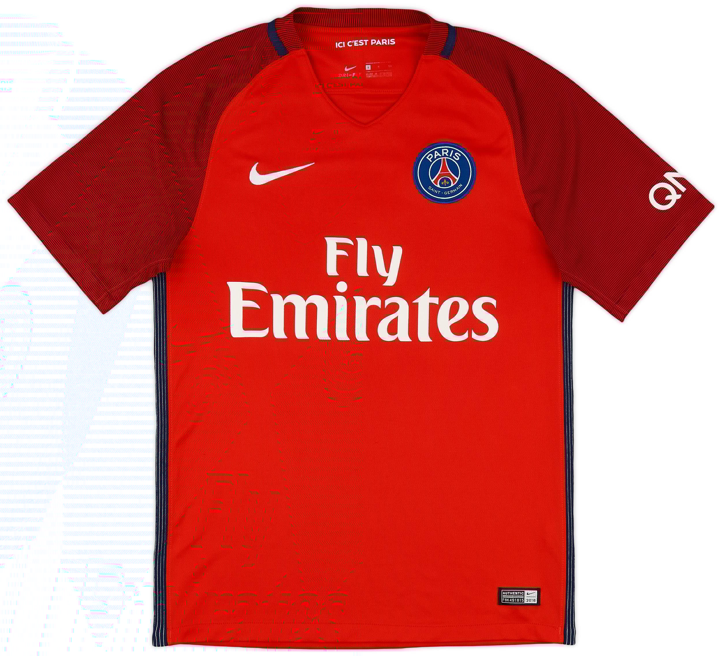 2016-17 Paris Saint-Germain Away Shirt - 9/10 - (S)