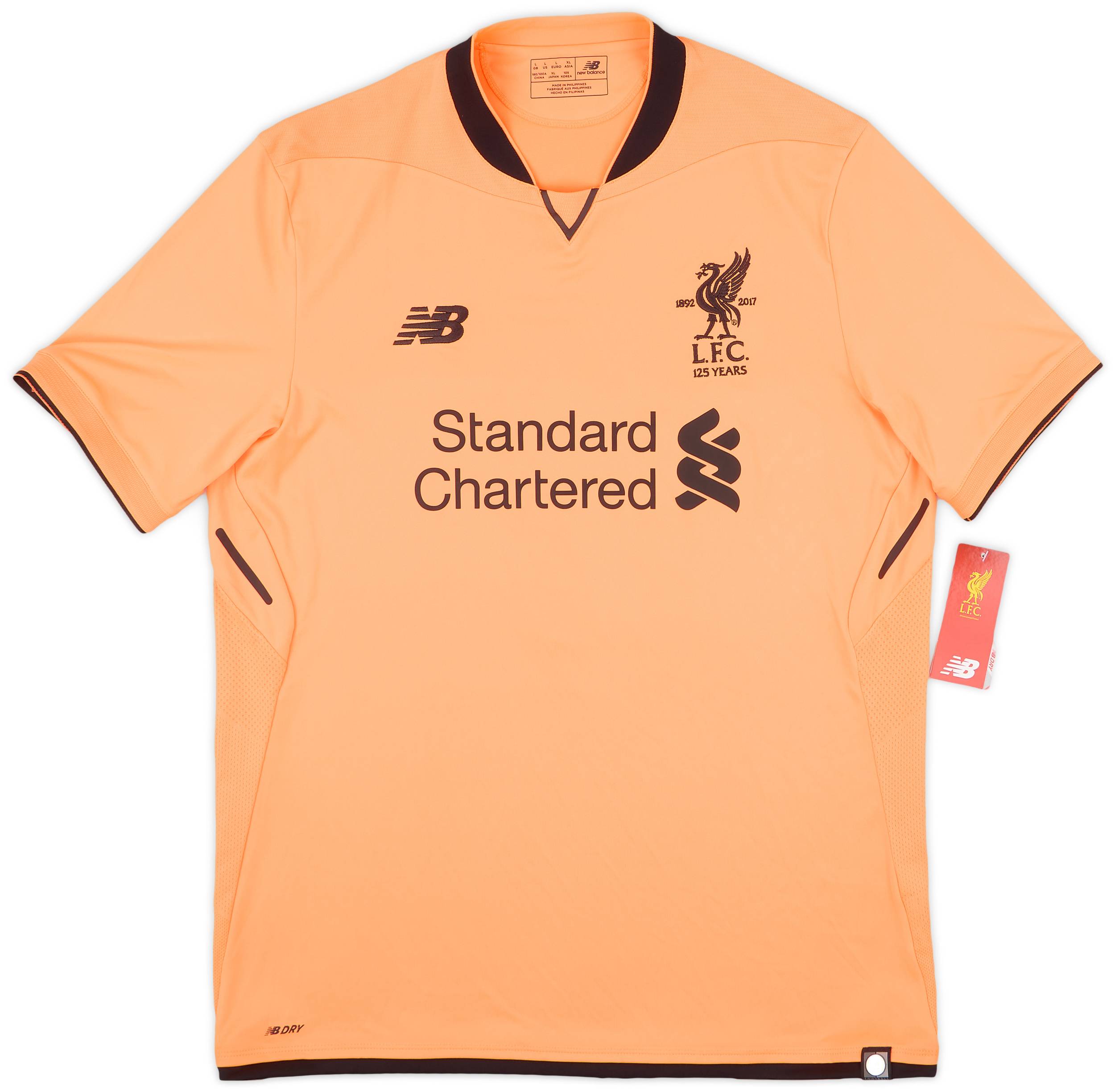 2017-18 Liverpool 125 Years Third Shirt #17 (L)