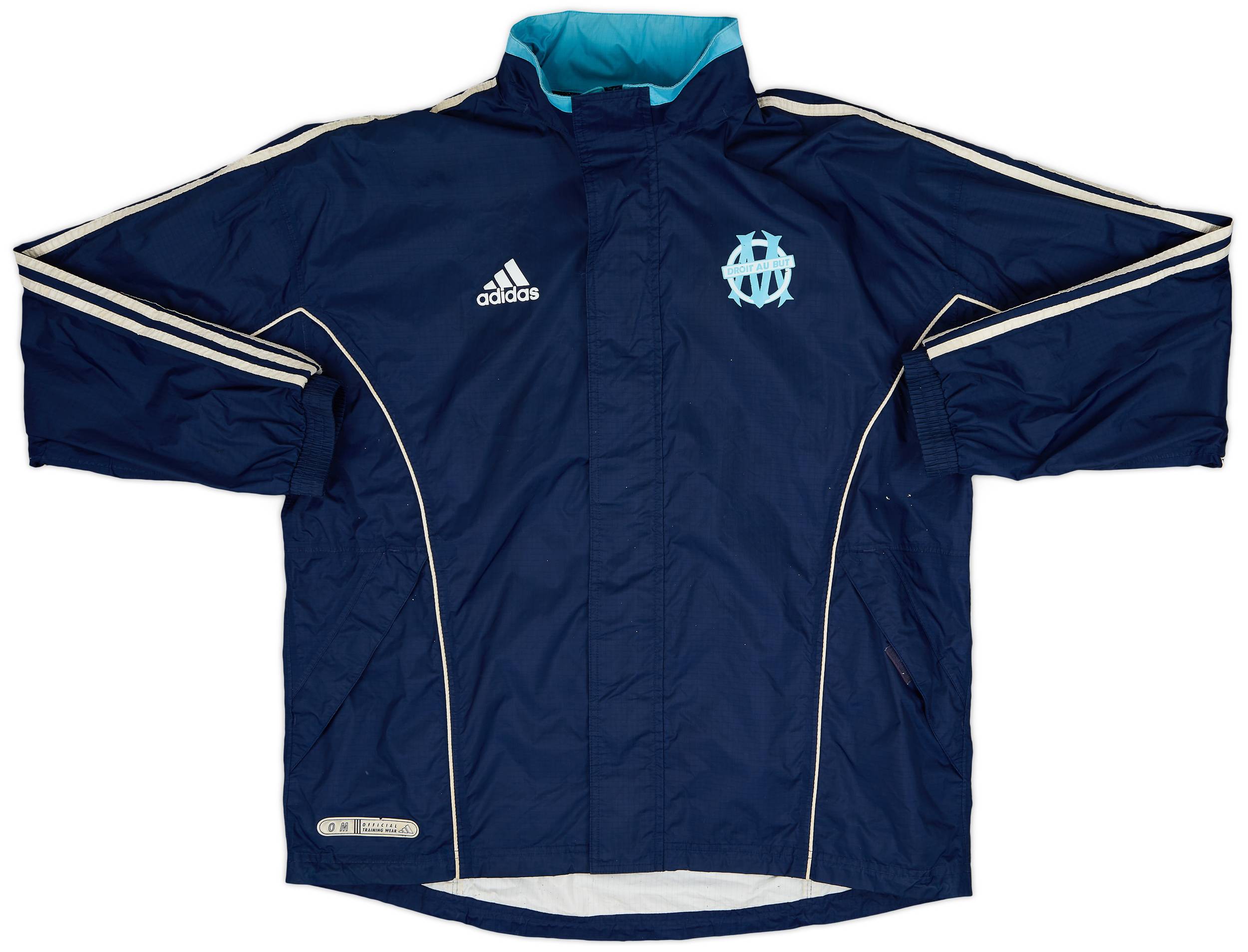 1999-00 Olympique Marseille adidas Hooded Rain Jacket - 7/10 - (M/L)