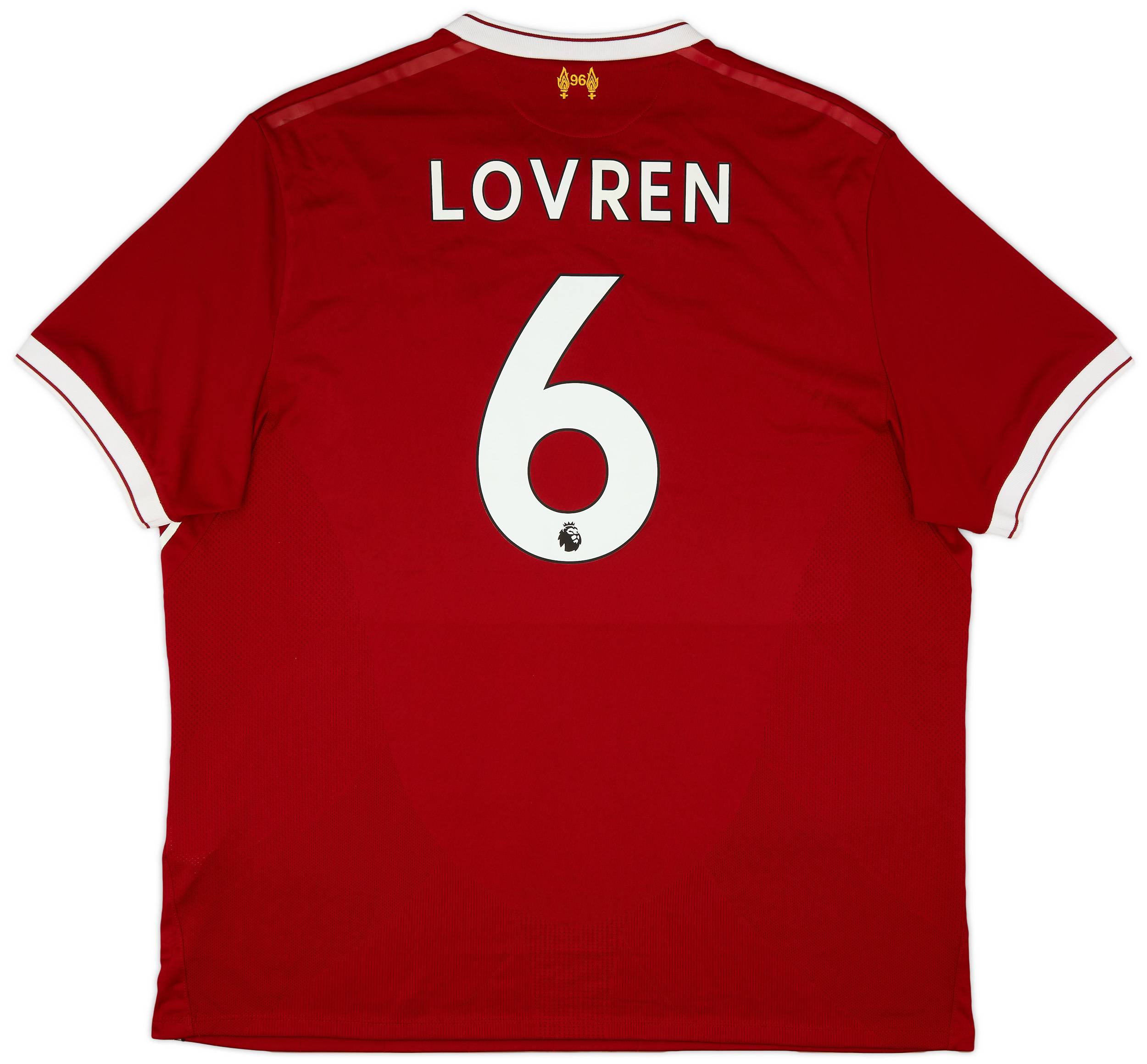 2017-18 Liverpool 125 Years Home Shirt Lovren #6 - 8/10 - (XXL)