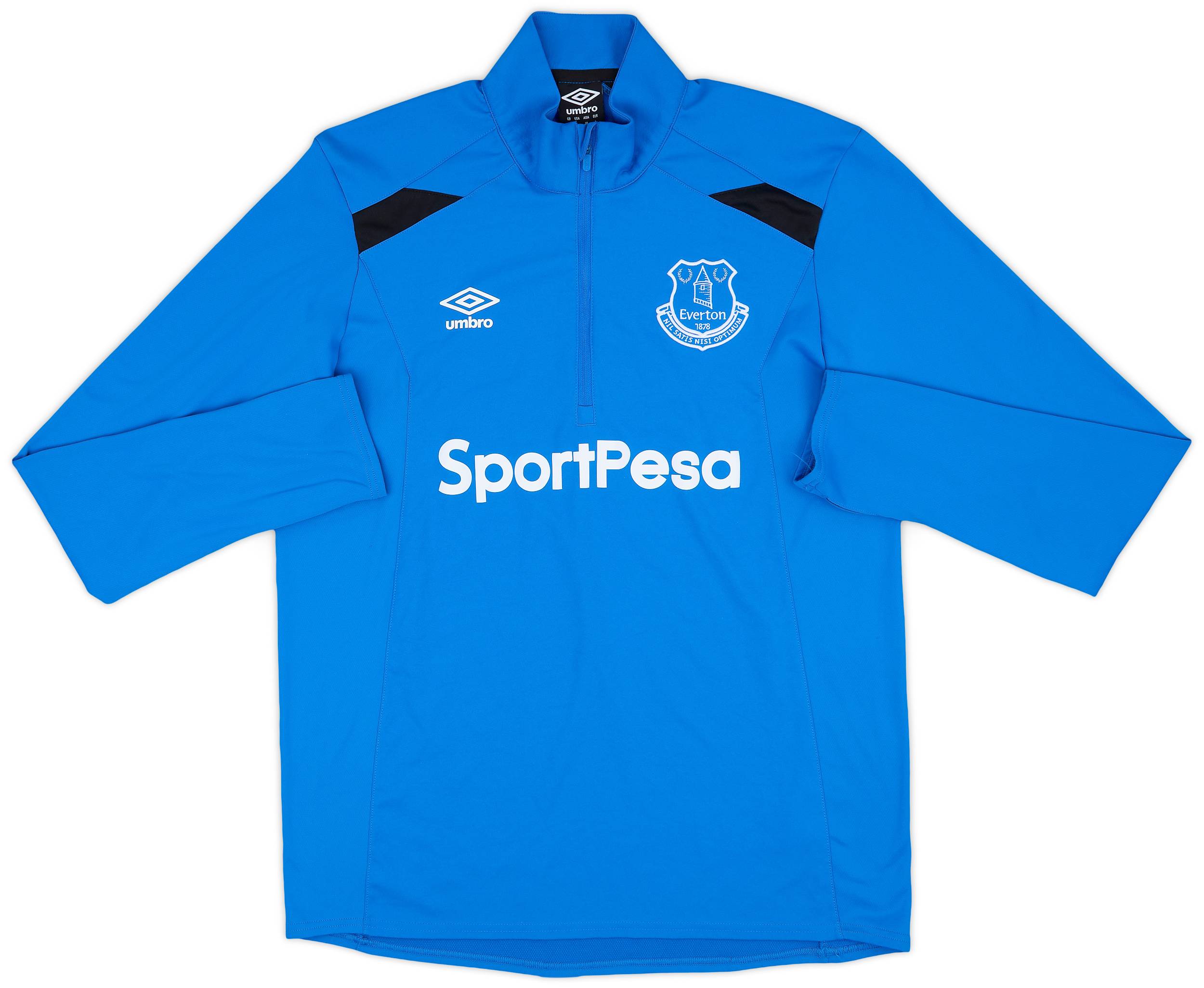 2018-19 Everton Umbro 1/4 Zip Training Top - 8/10 - (L)