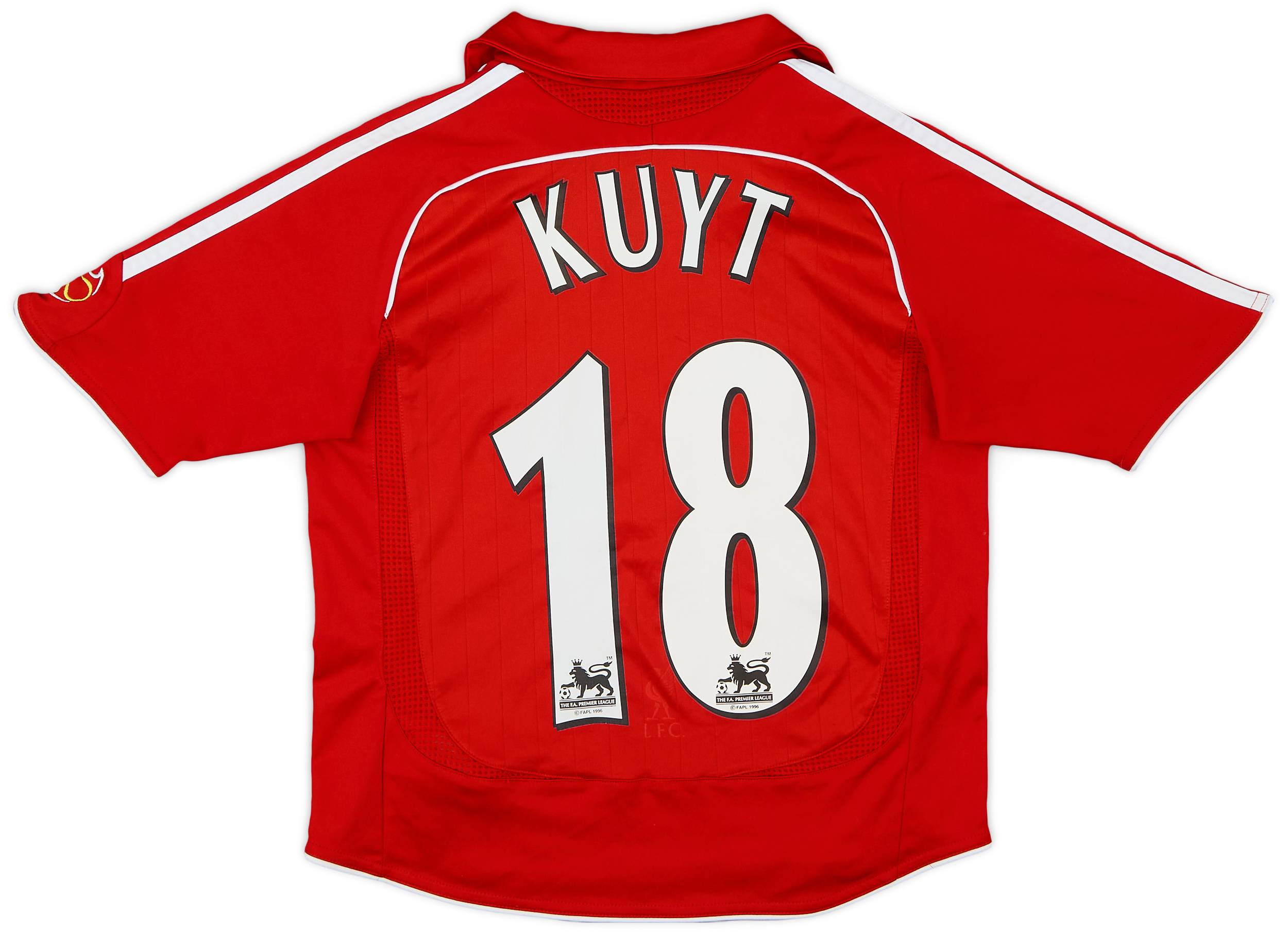 2006-08 Liverpool Home Shirt Kuyt #18 - 9/10 - (6-7 Years)