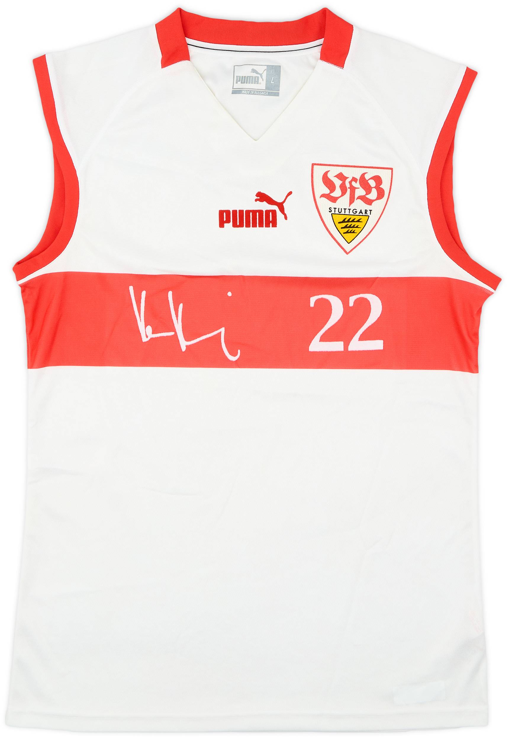2004-05 Stuttgart Puma 'Kevin Kuranyi #22' Training Vest - 9/10 - (L)