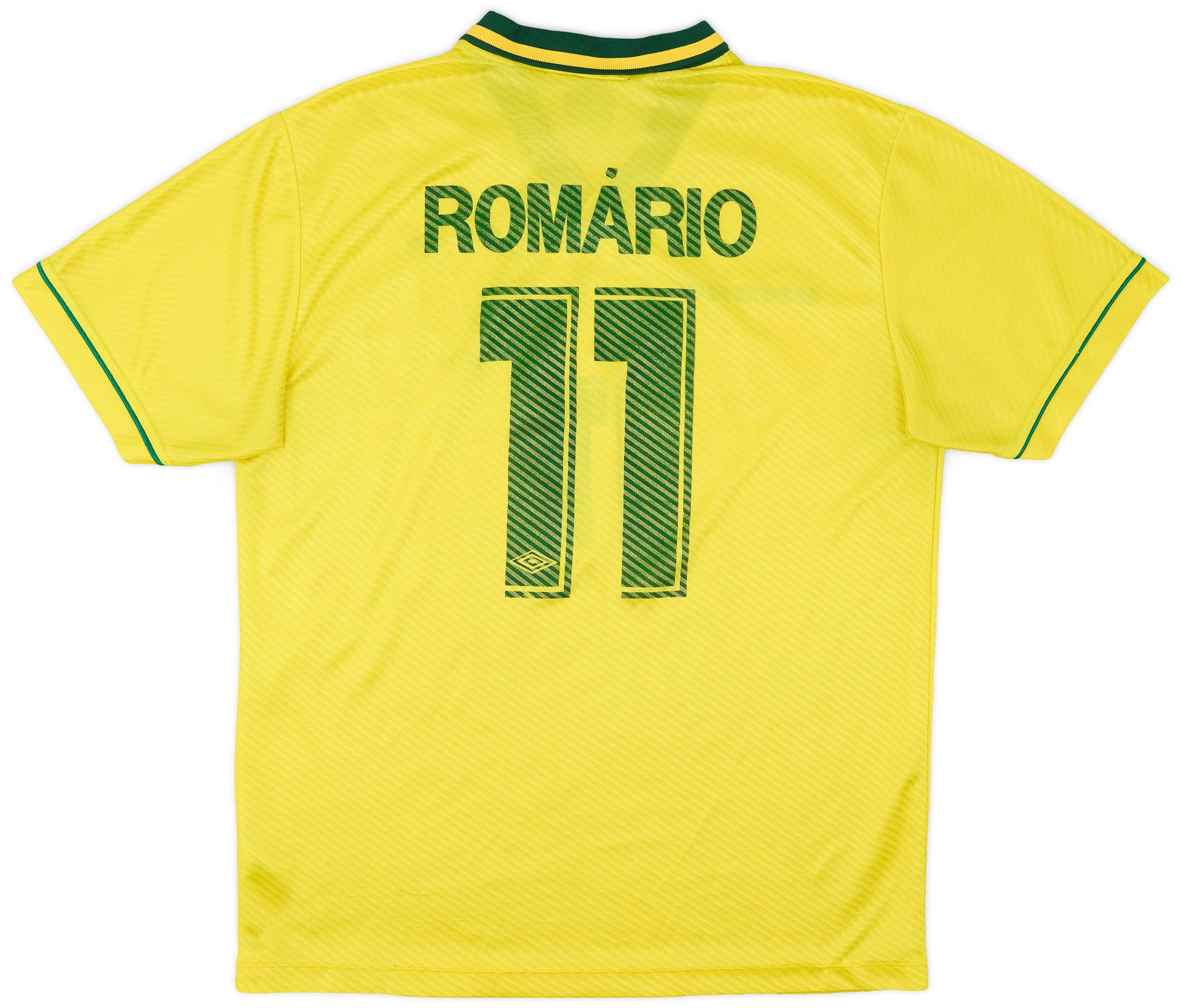 ROMÁRIO 11 Brasil World Champion 1994 1994 Brazil Home Shirt Romario #11 - 7/10 - (XL)