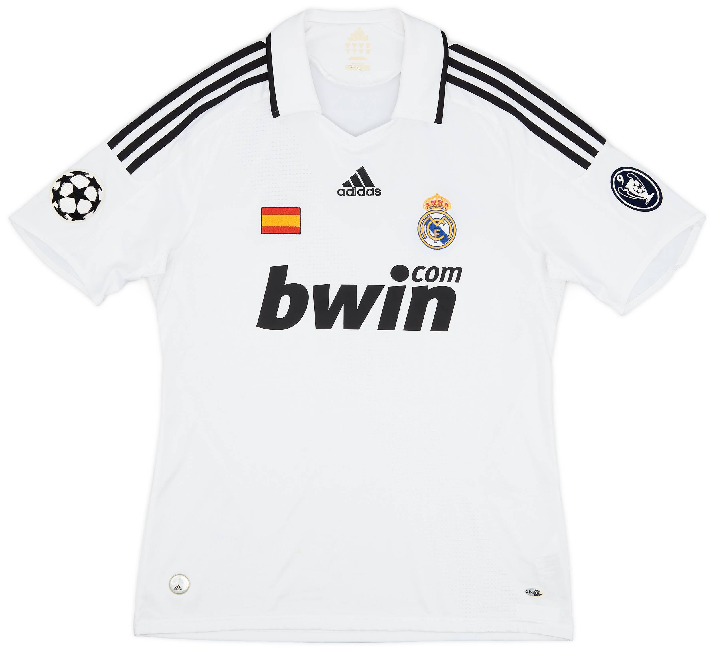 2008-09 Real Madrid Home Shirt v. Nistelrooy #17 - 5/10 - (M)