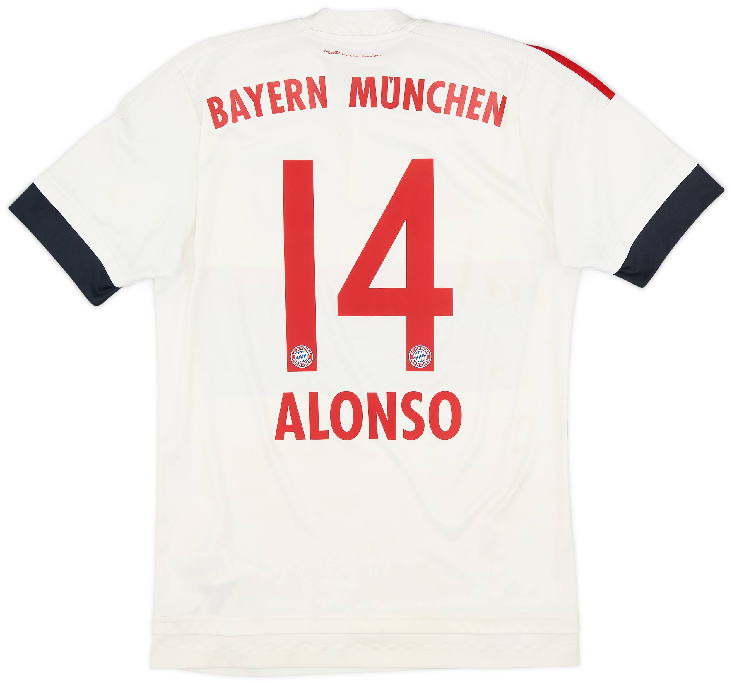 2015-16 Bayern Munich Away Shirt Alonso #14 - 5/10 - (S)