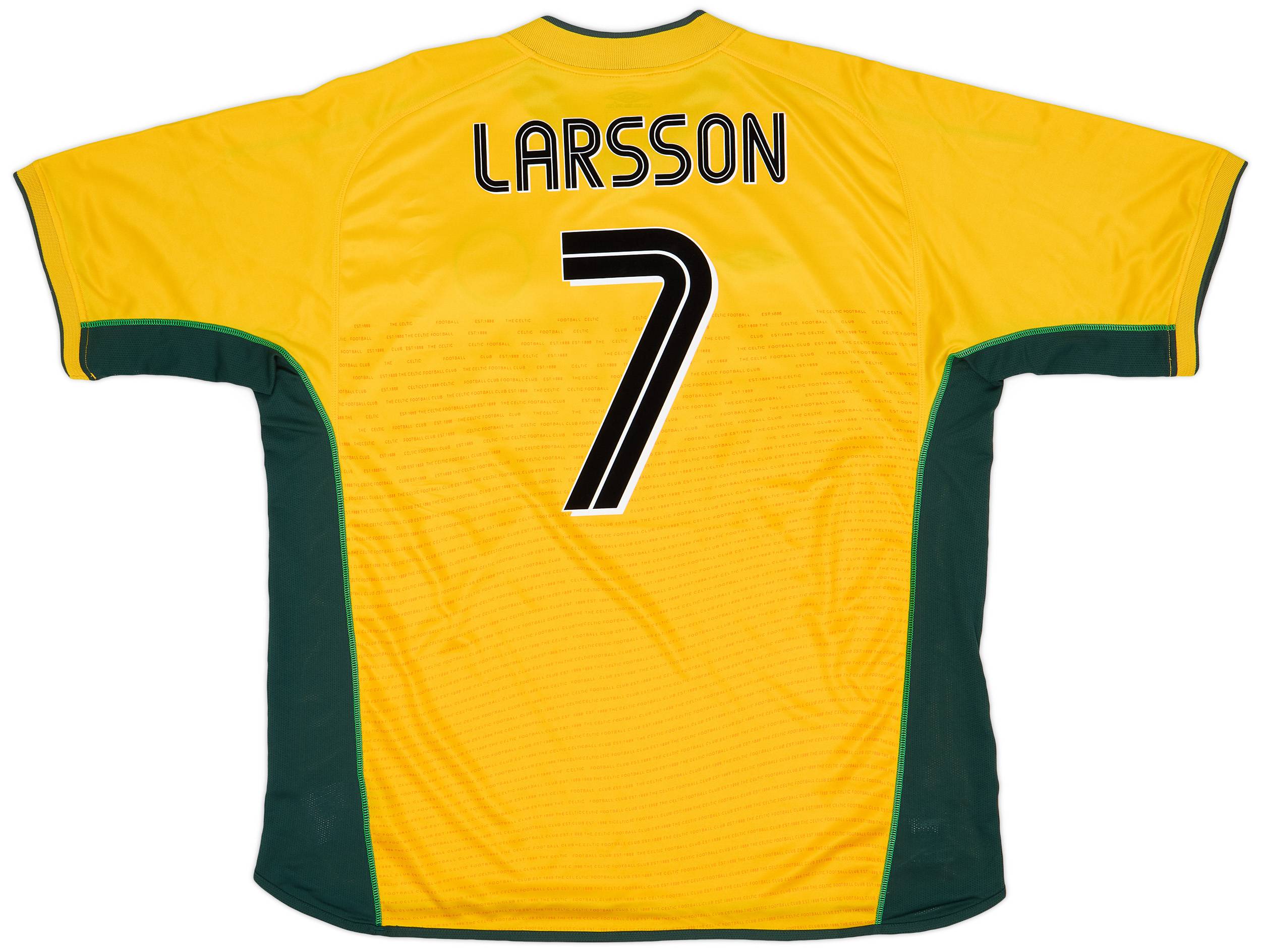 2002-03 Celtic Away Shirt Larsson #7 - 9/10 - (XXL)