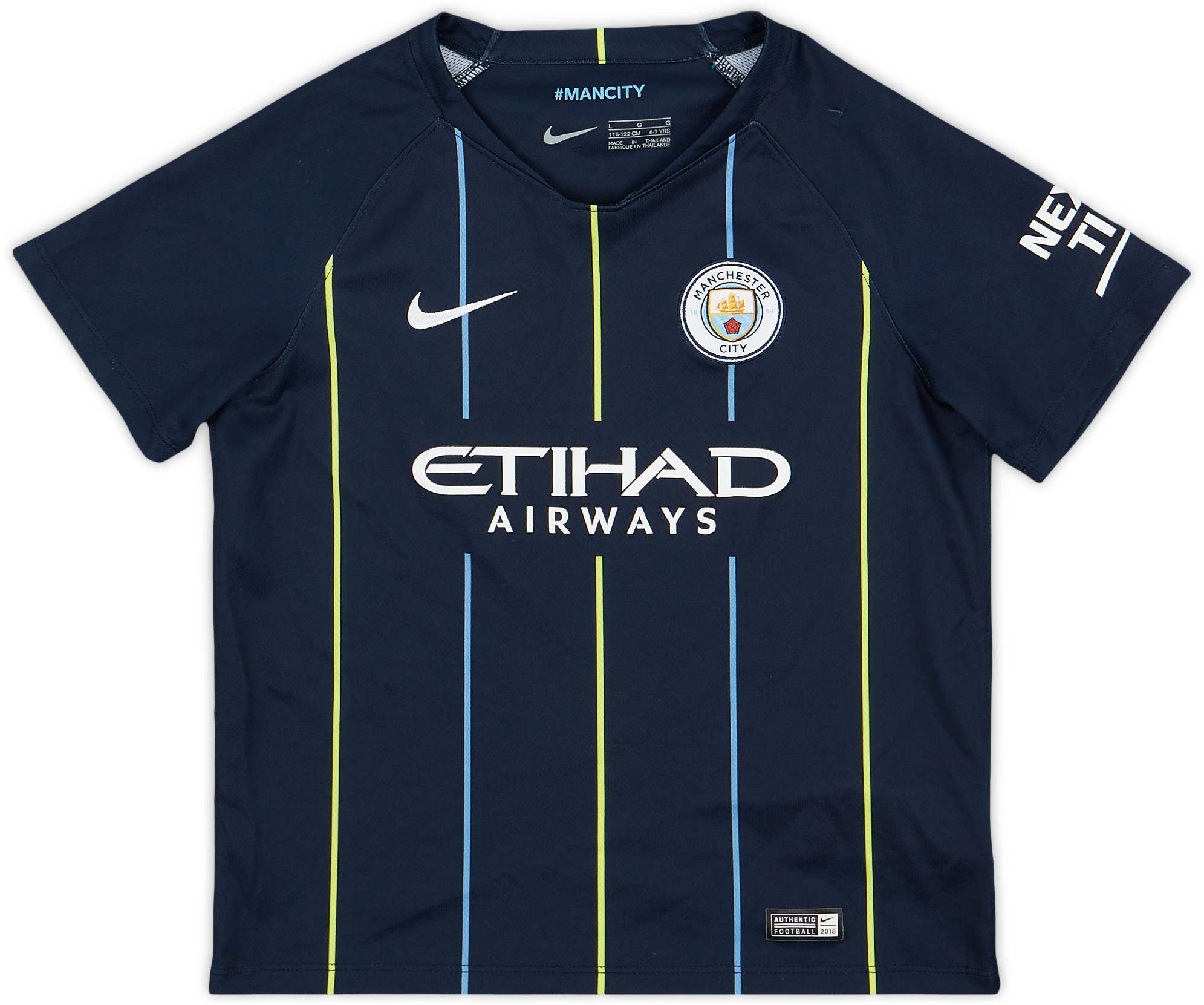 2018-19 Manchester City Away Shirt - 9/10 - (S.Boys)