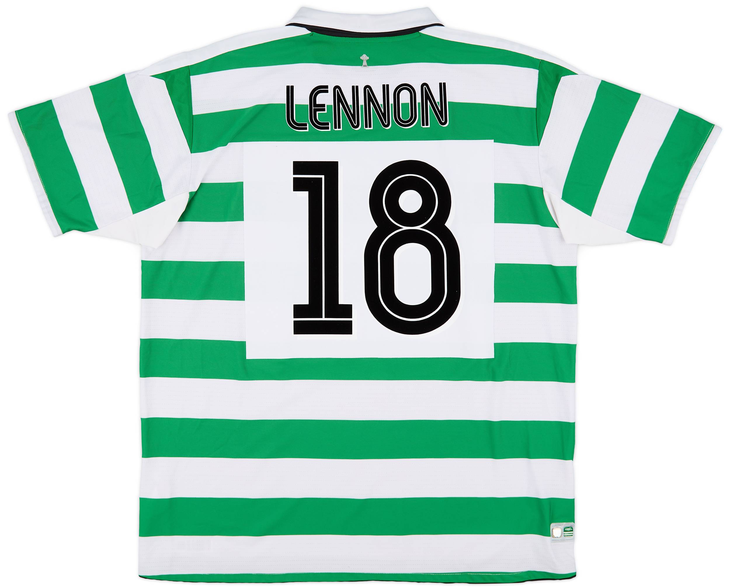 2004-05 Celtic Home Shirt Lennon #18 - 8/10 - (XXL)