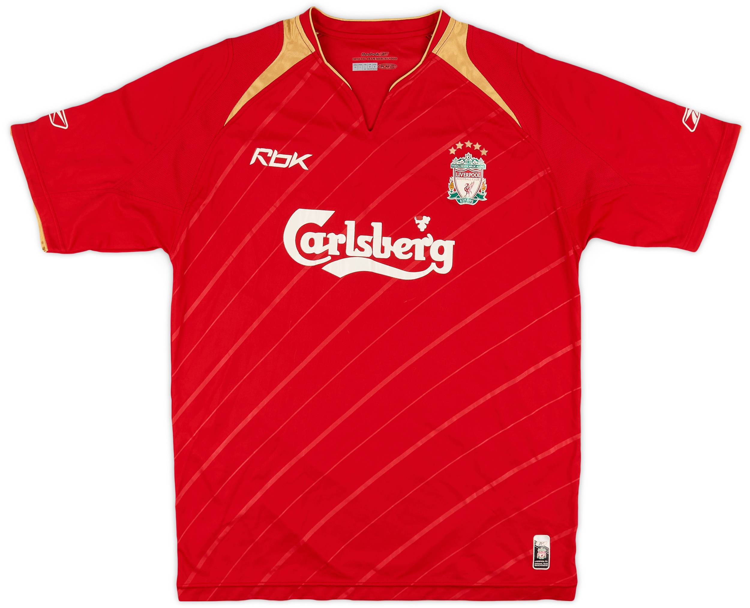 2005-06 Liverpool CL Home Shirt - 5/10 - (M)