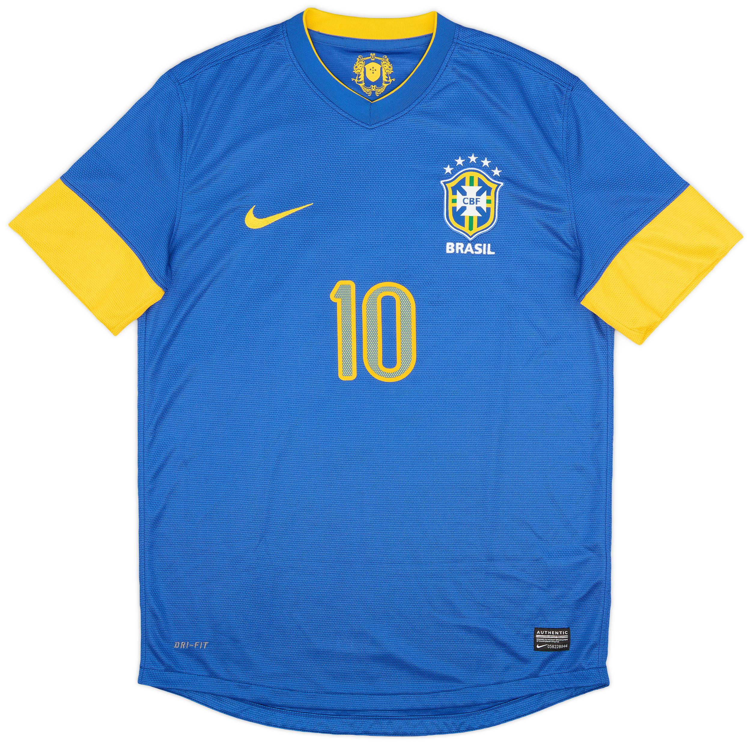 2012-13 Brazil Away Shirt #10 - 9/10 - (M)