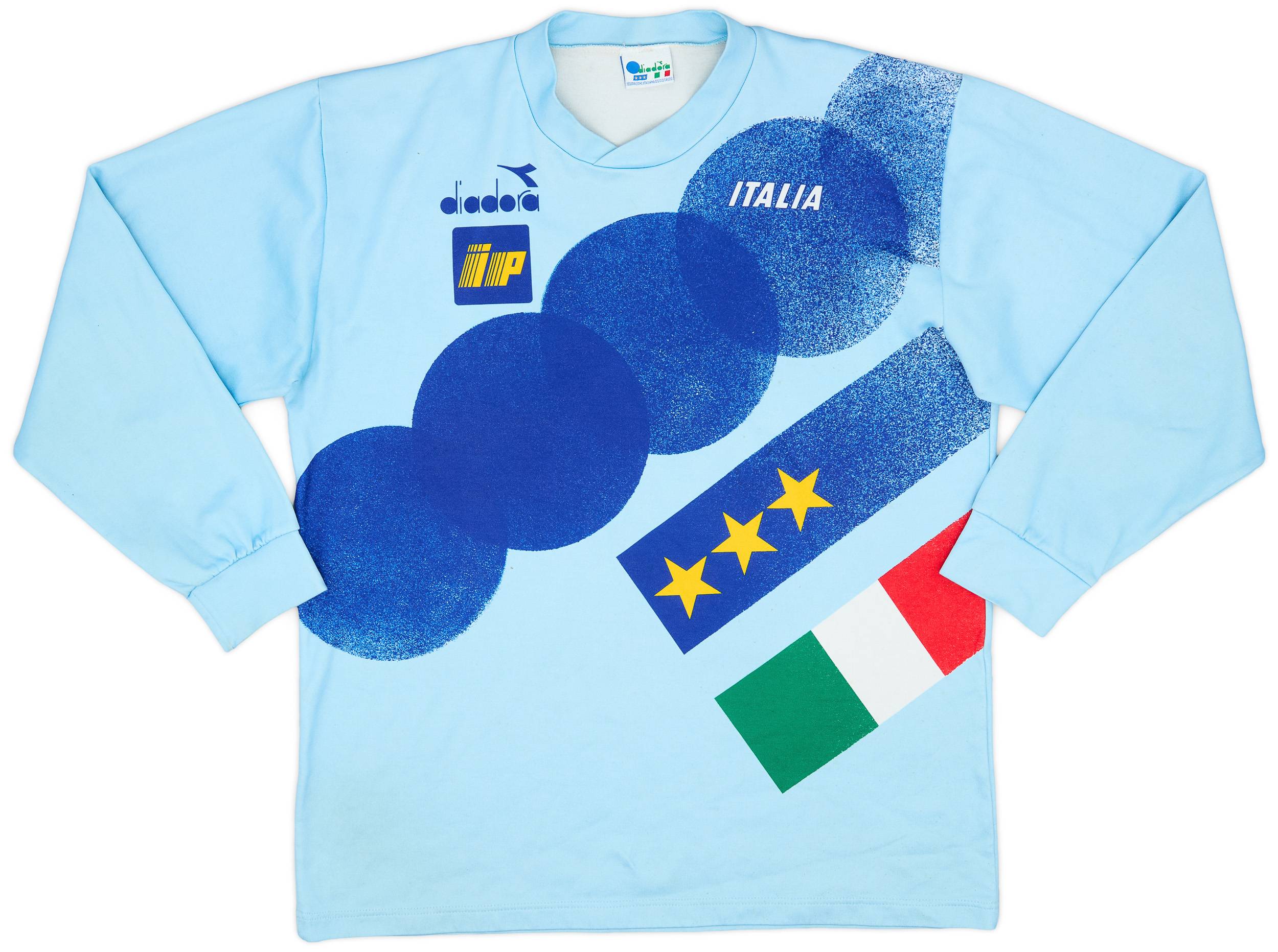 1992-94 Italy Diadora Training L/S Shirt - 6/10 - (L)