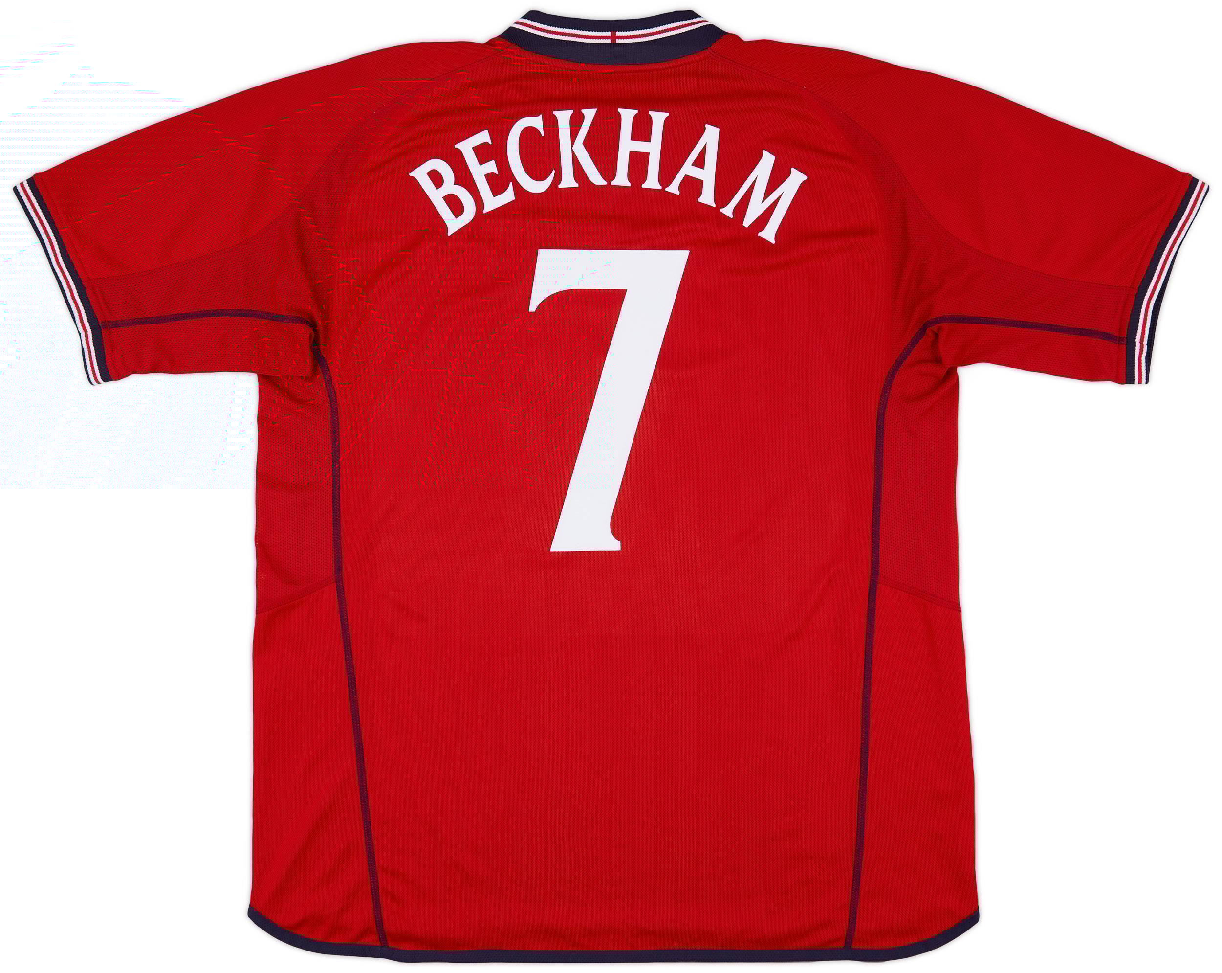 2002-04 England Away Shirt Beckham #7 - 6/10 - (XXL)