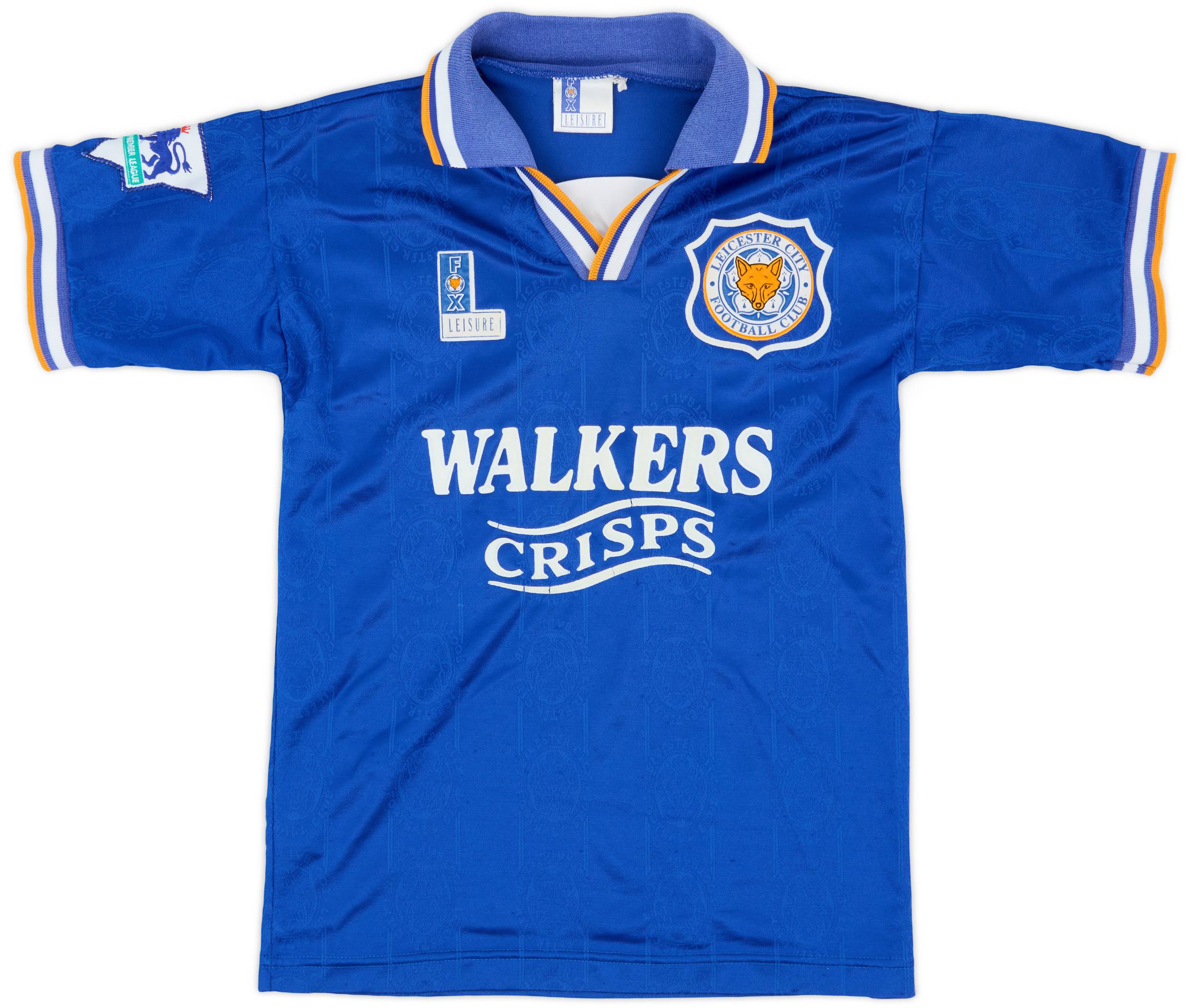 1994-96 Leicester Home Shirt - 7/10 - (L.Boys)
