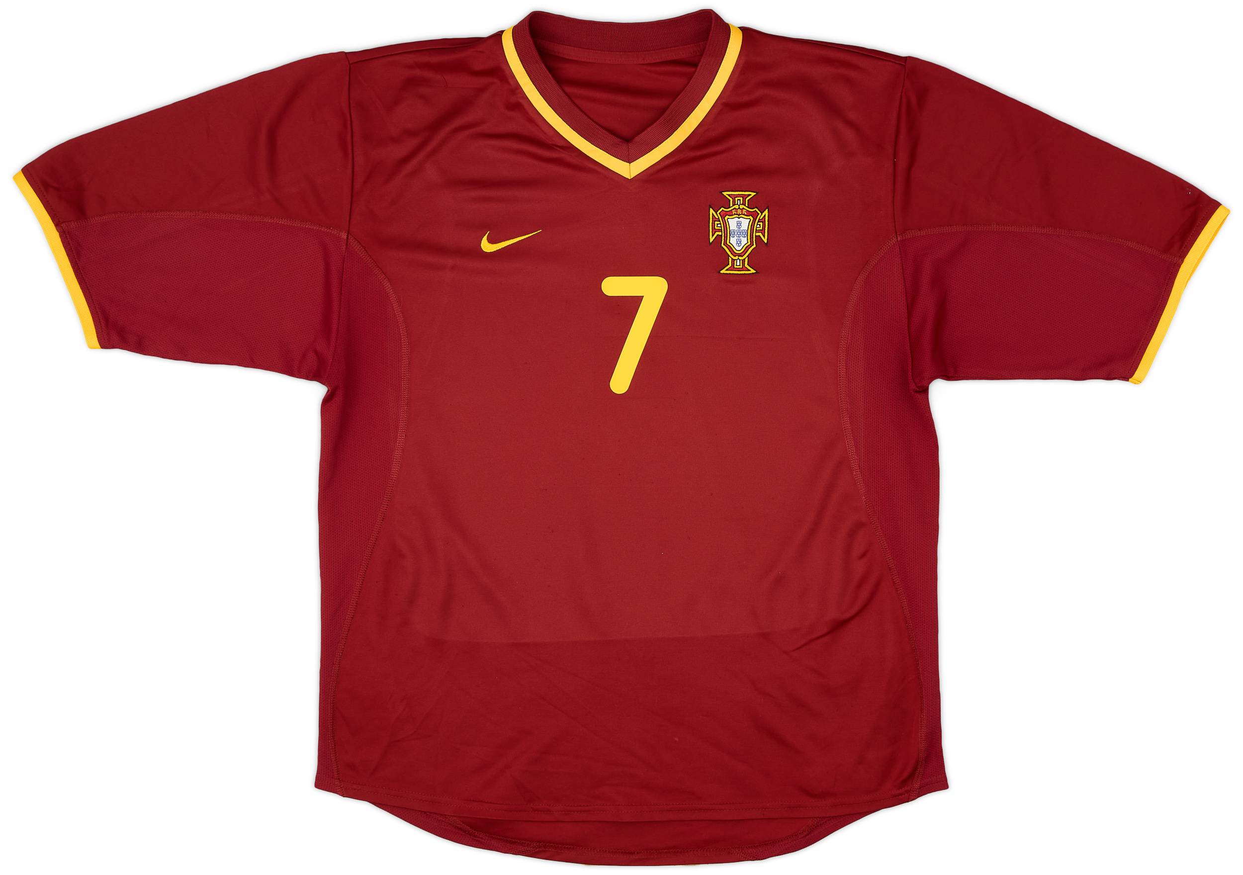 2000-02 Portugal Home Shirt Figo #7 - 8/10 - (M)
