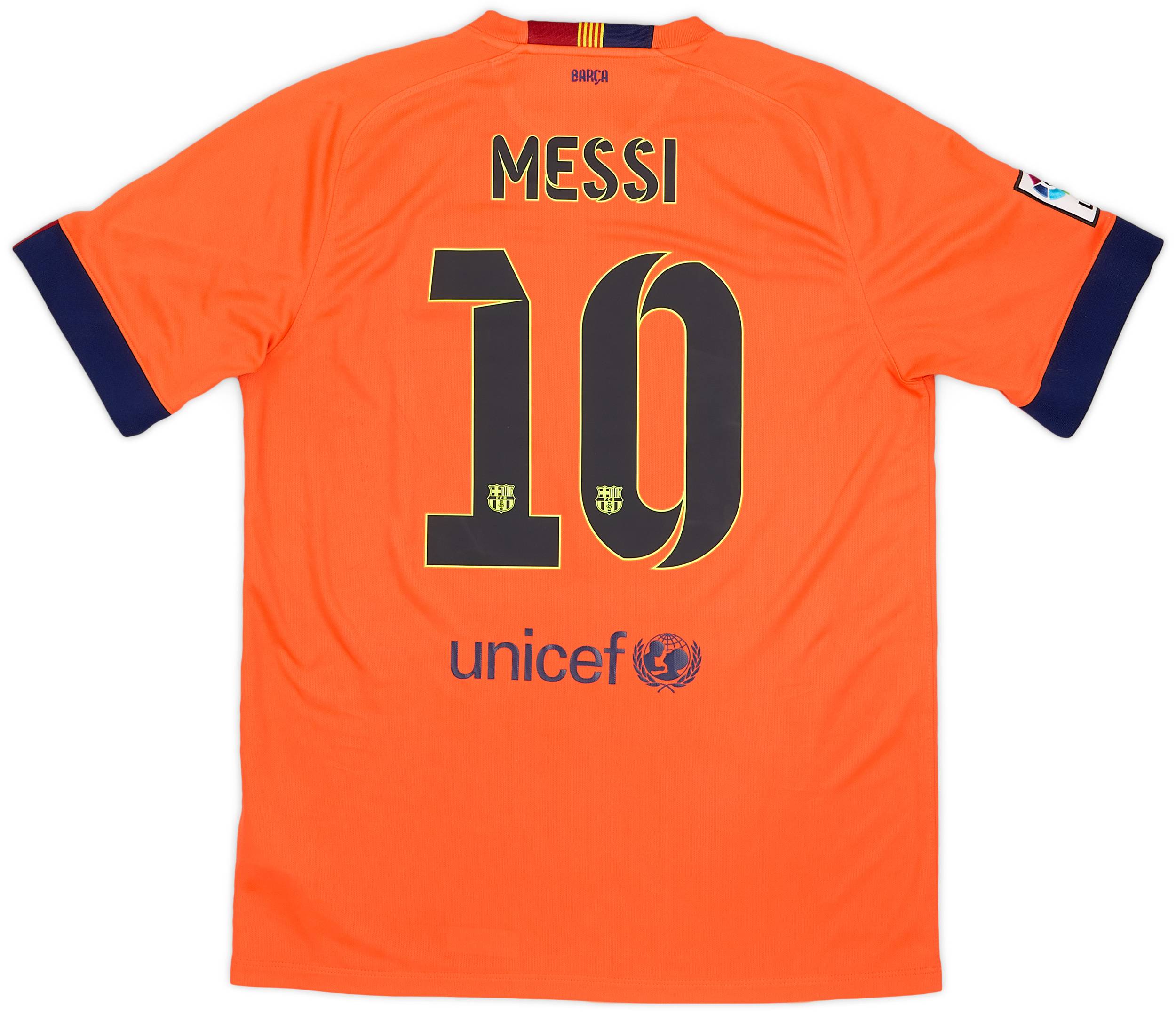 2014 15 Barcelona Away Shirt Messi 10 9 10 L