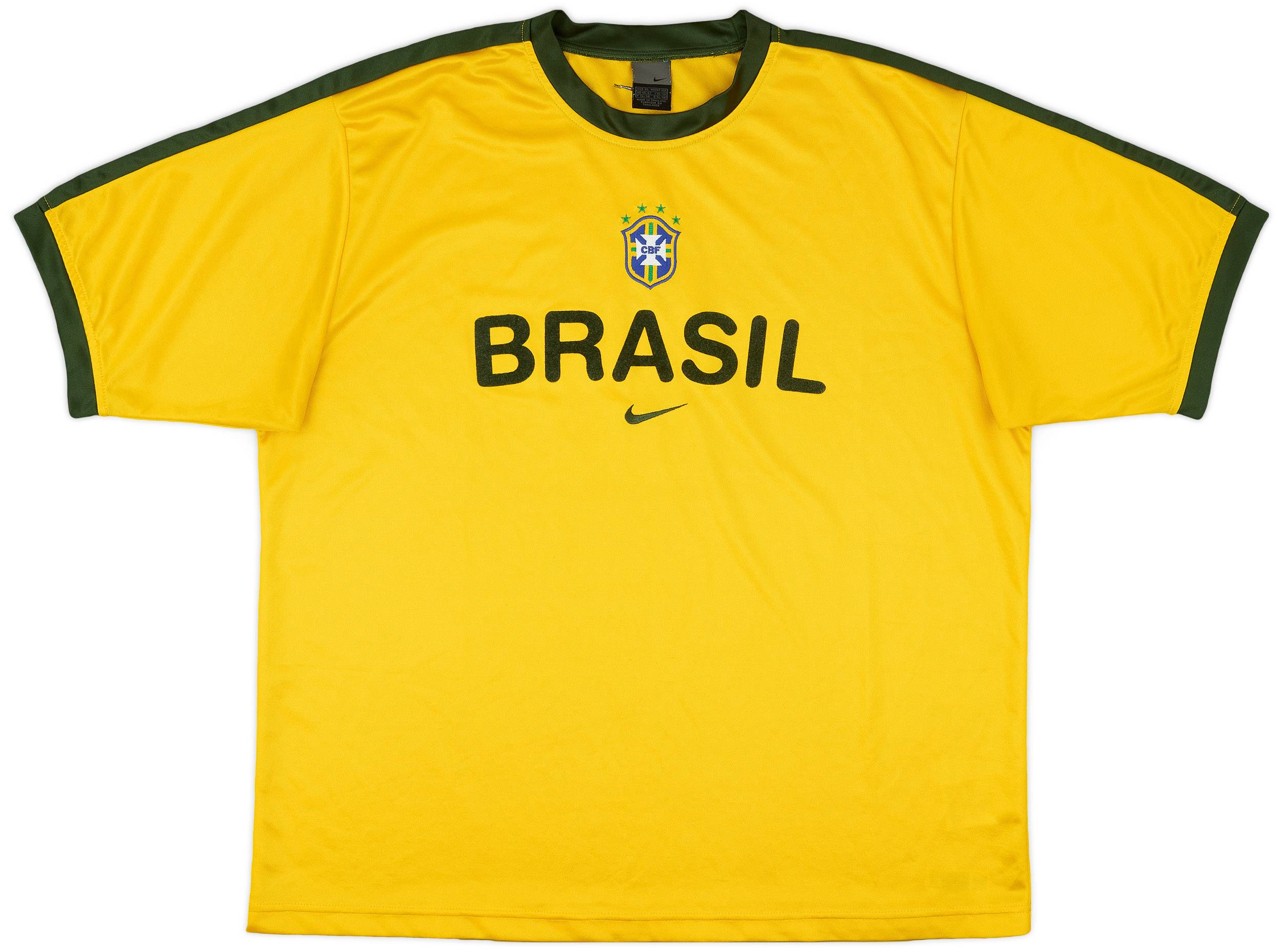 2002-03 Brazil Nike Training Shirt - 9/10 - (XL)