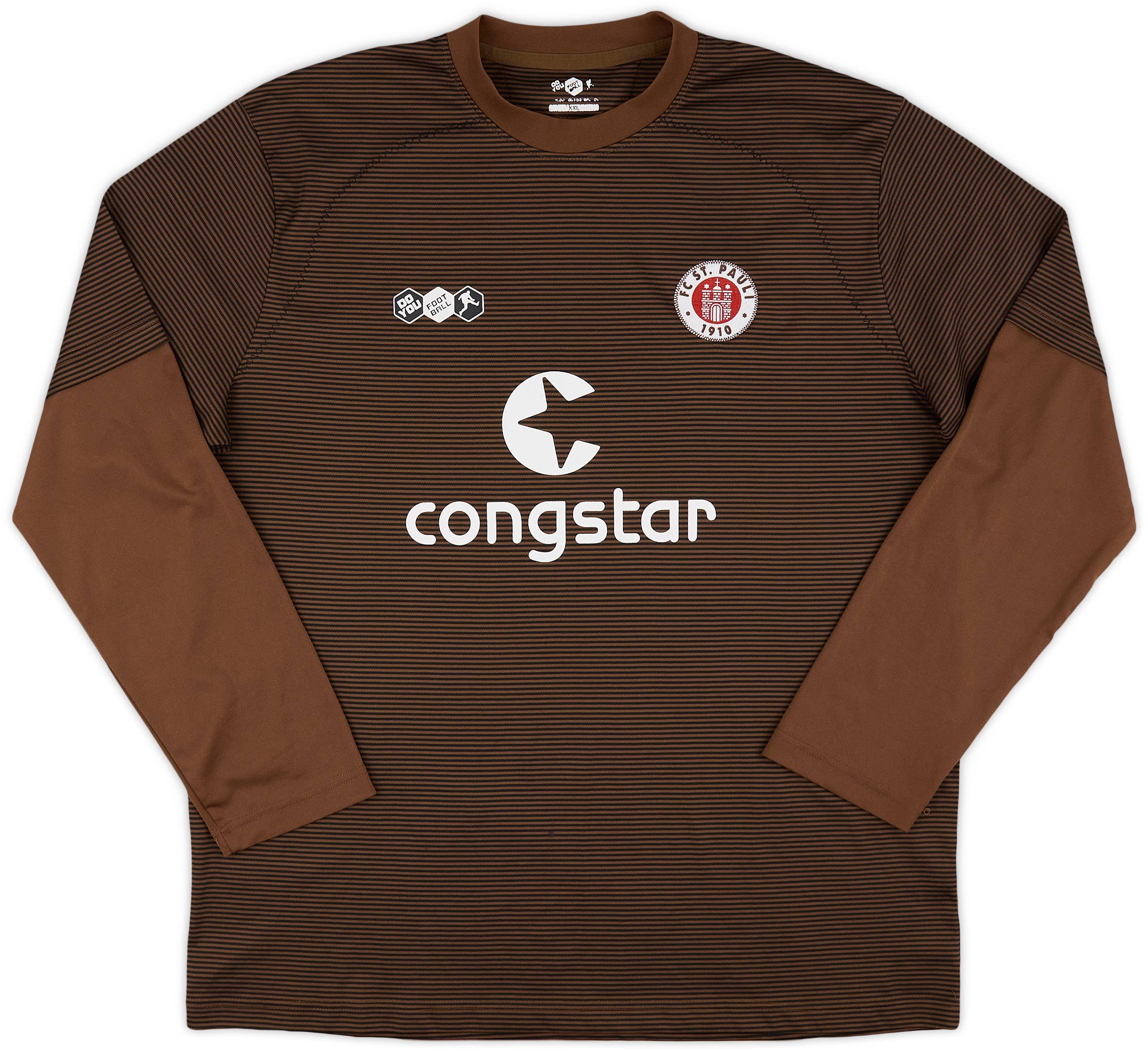 2008-09 St Pauli Home L/S Shirt - 8/10 - (XXL)