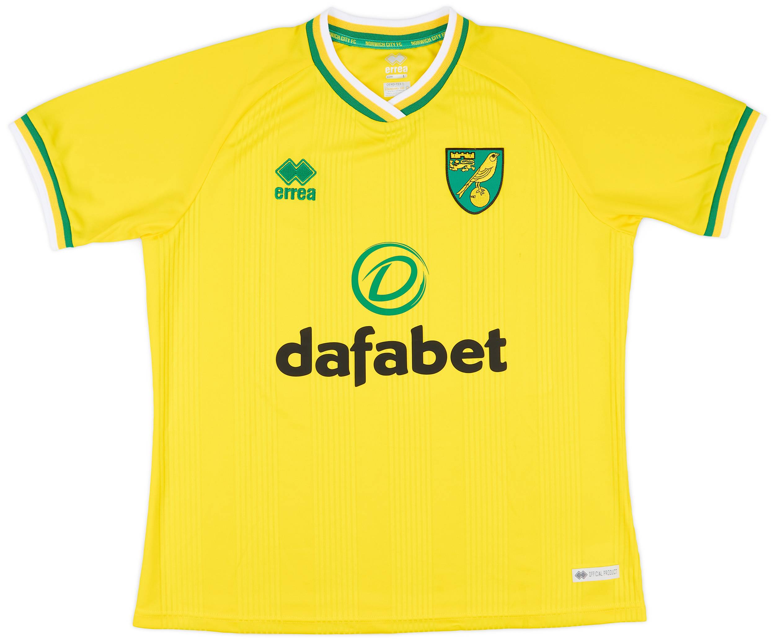 2020-21 Norwich City Home Shirt - 8/10 - (L)