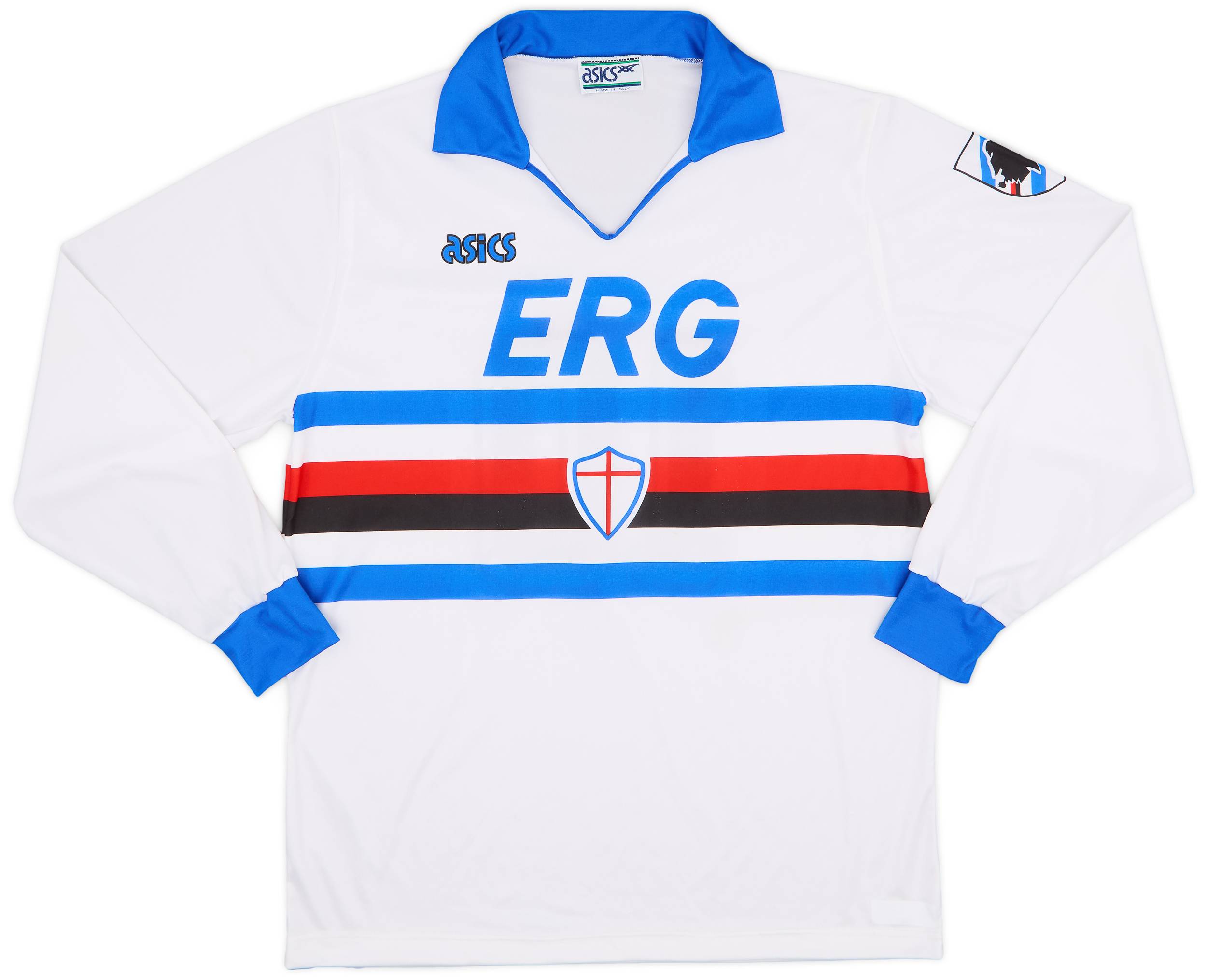 1991-92 Sampdoria Away L/S Shirt #10 - 8/10 - (XL)
