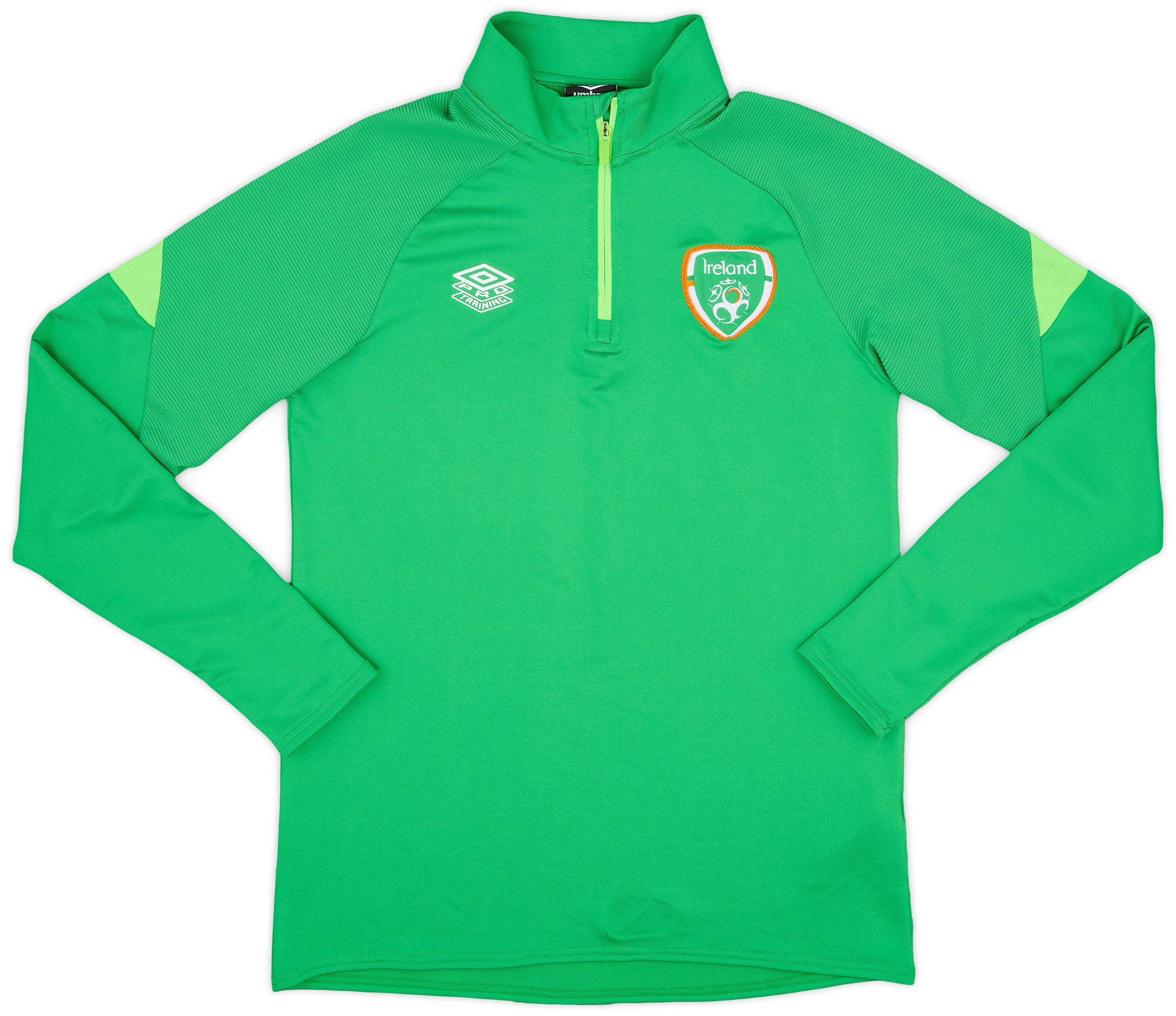 2021-22 Ireland Umbro 1/4 Zip Training Top - 8/10 - (M)