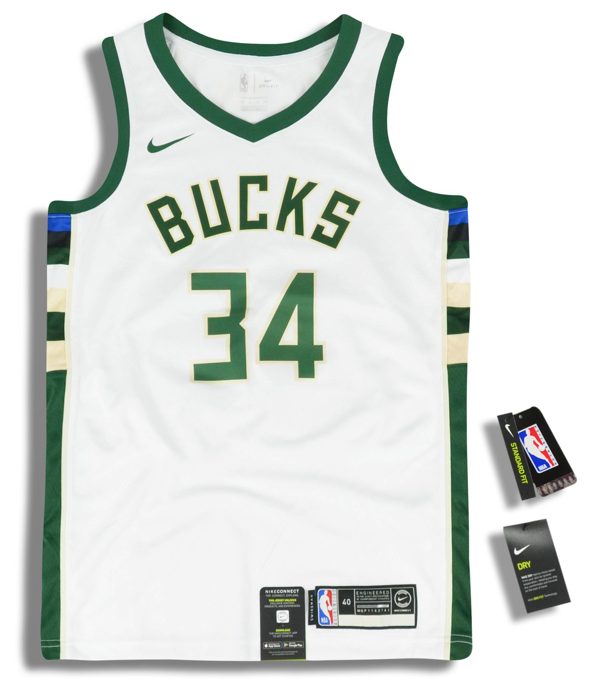 2017 23 Milwaukee Bucks Antetokounmpo 34 Nike Swingman Jersey Home S W Tags