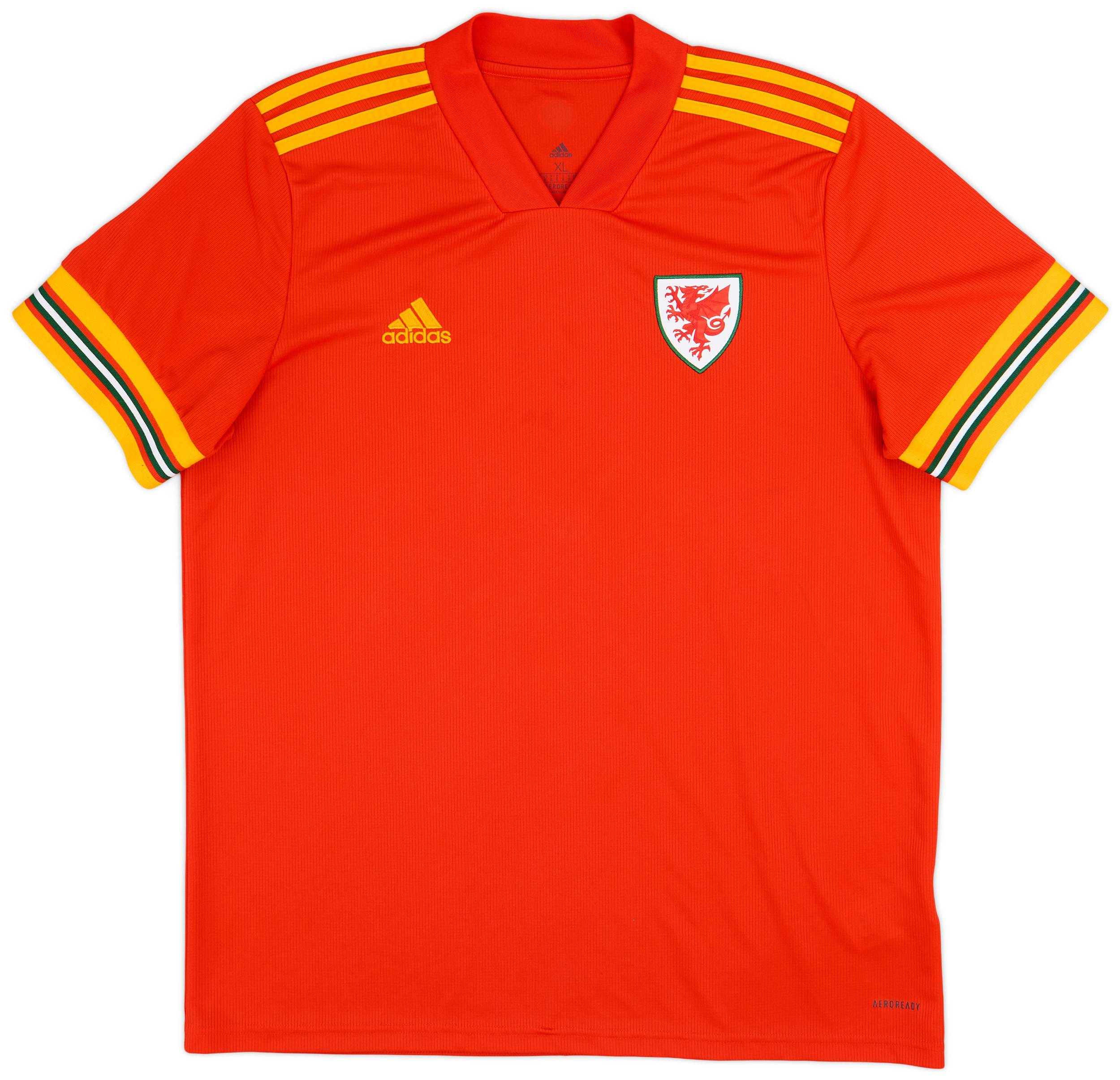 2020-21 Wales Home Shirt - 9/10 - (XL)