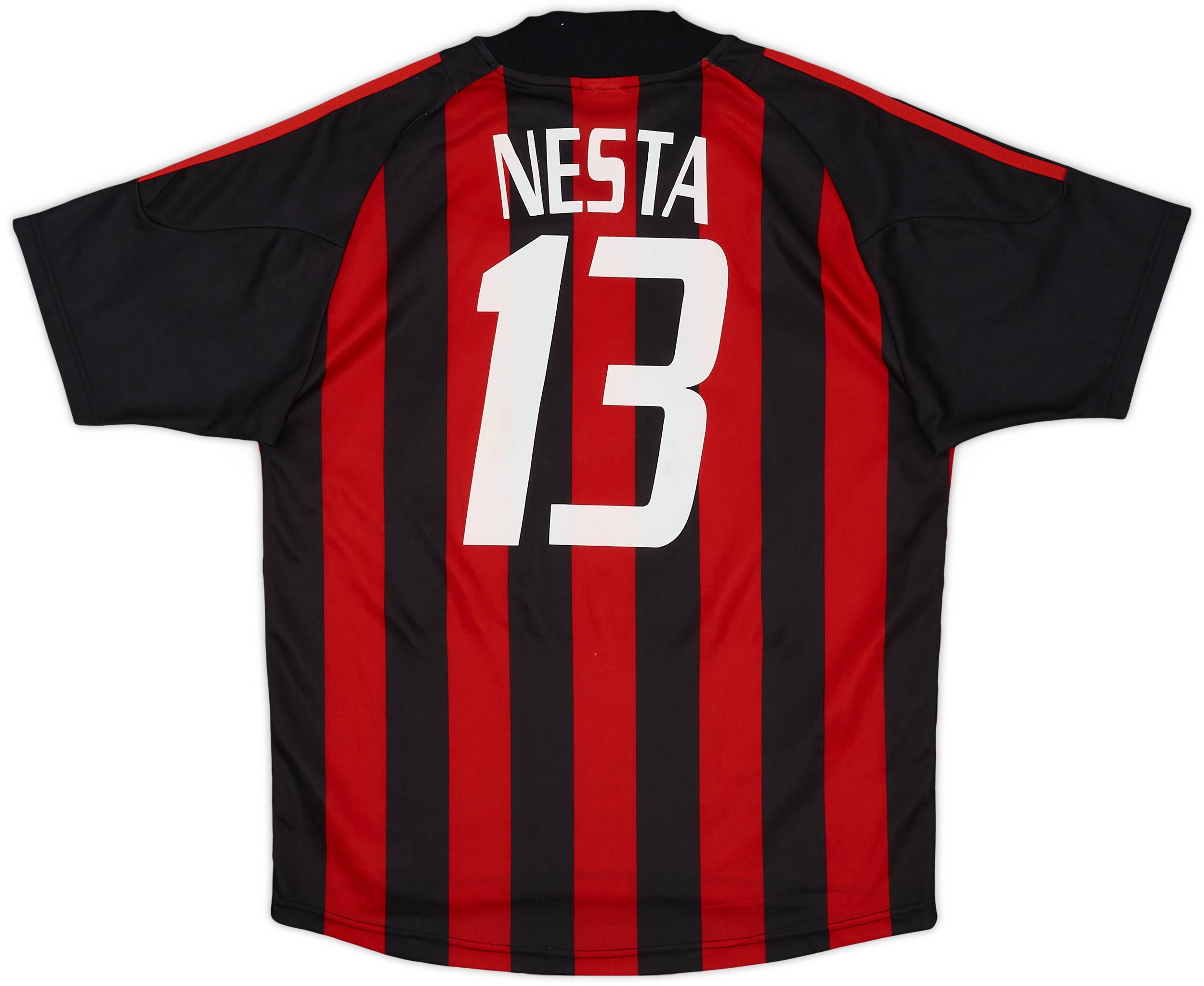 色々な 2002-03 AC (M) - 5/10 - #13 Nesta Shirt Home Milan ウェア