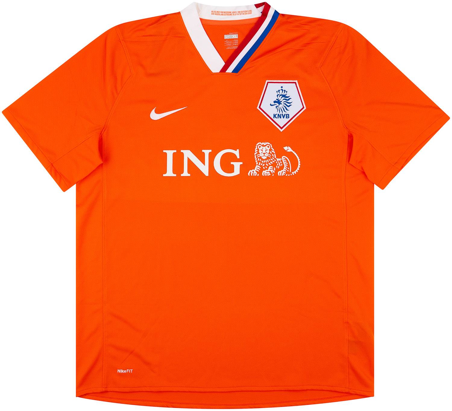2008-10 Holland Match Issue Home Shirt #8
