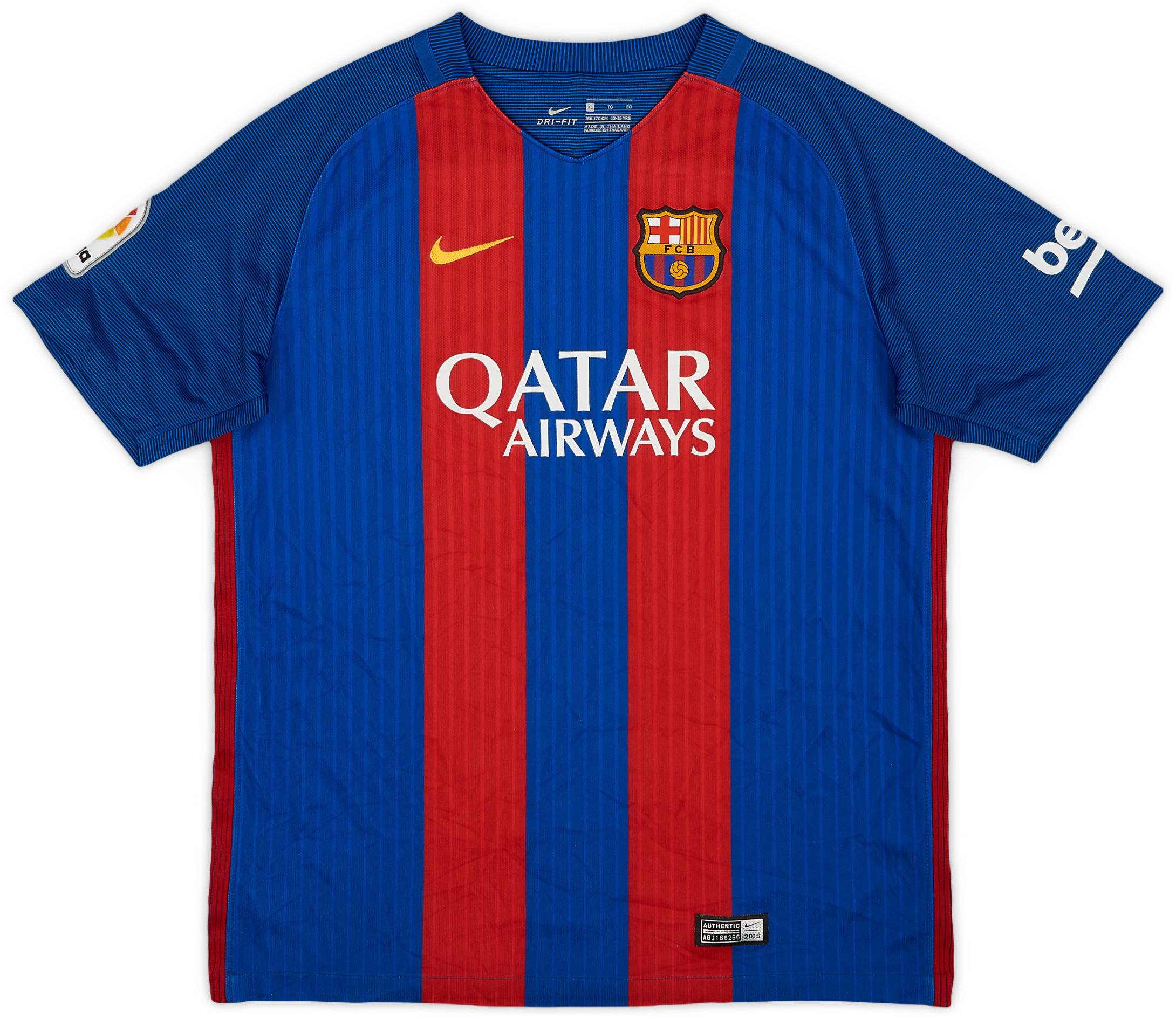 2016-17 Barcelona Home Shirt - 9/10 - (XL.Boys)