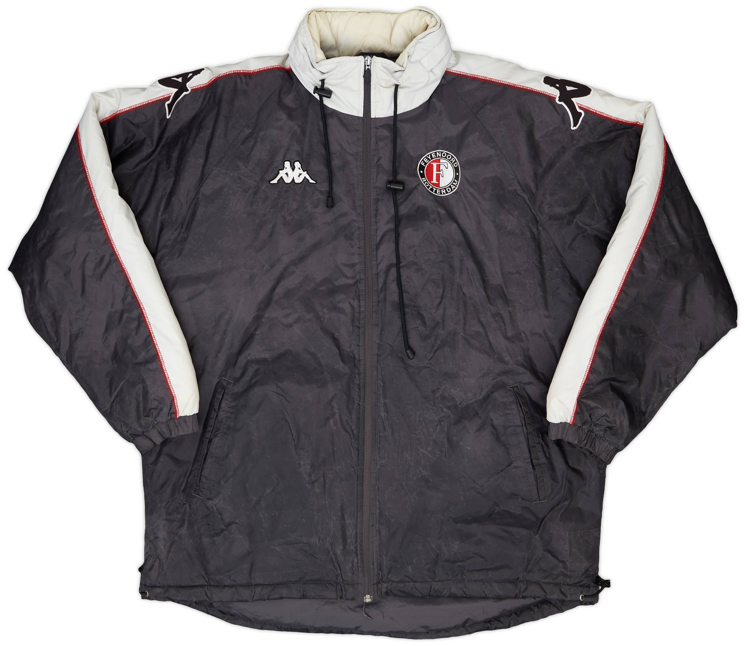 2001-02 Feyenoord Kappa Padded Bench Coat - 6/10 - (XXL)