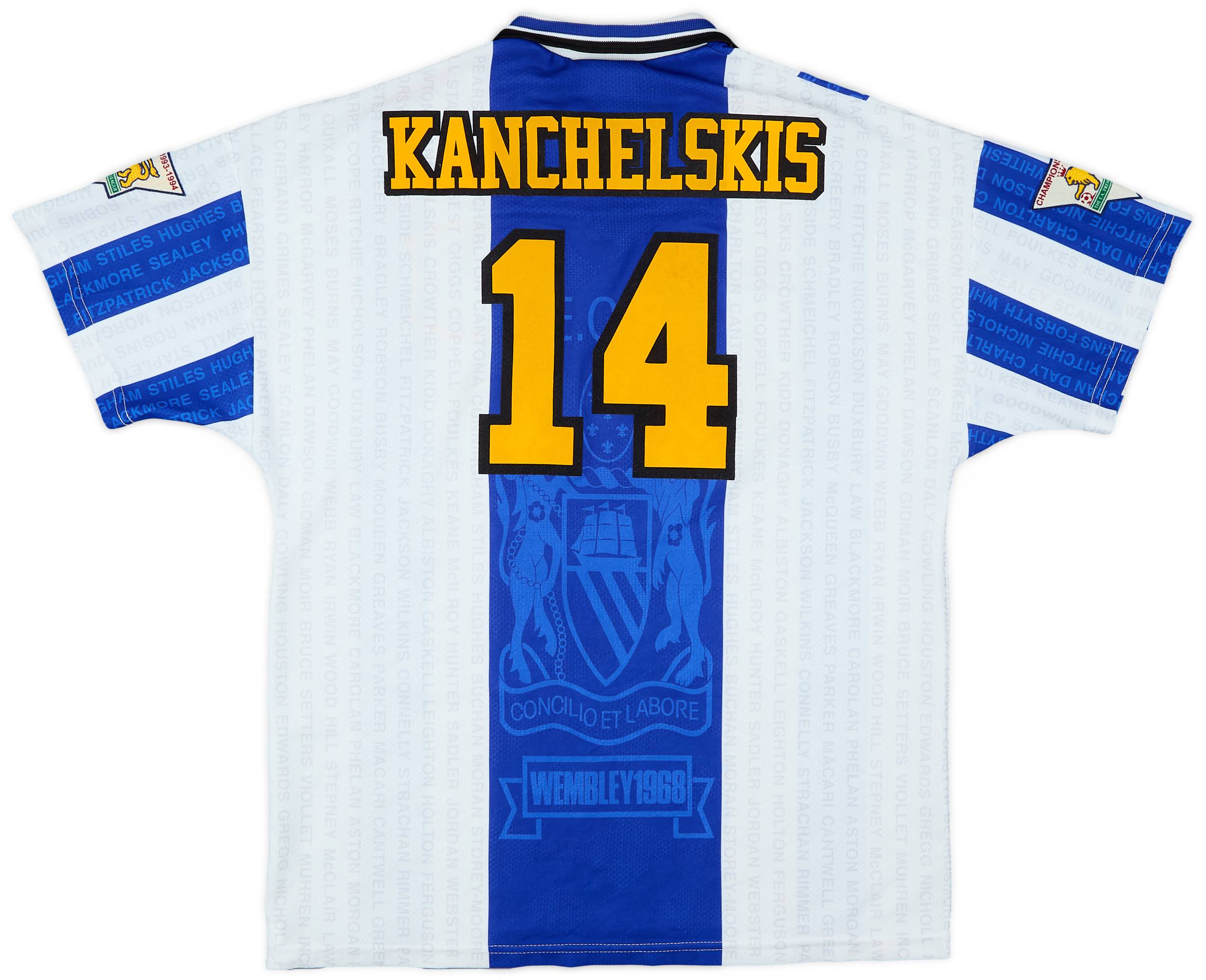 1994-96 Manchester United Third Shirt Kanchelskis #14 - 8/10 - (L)