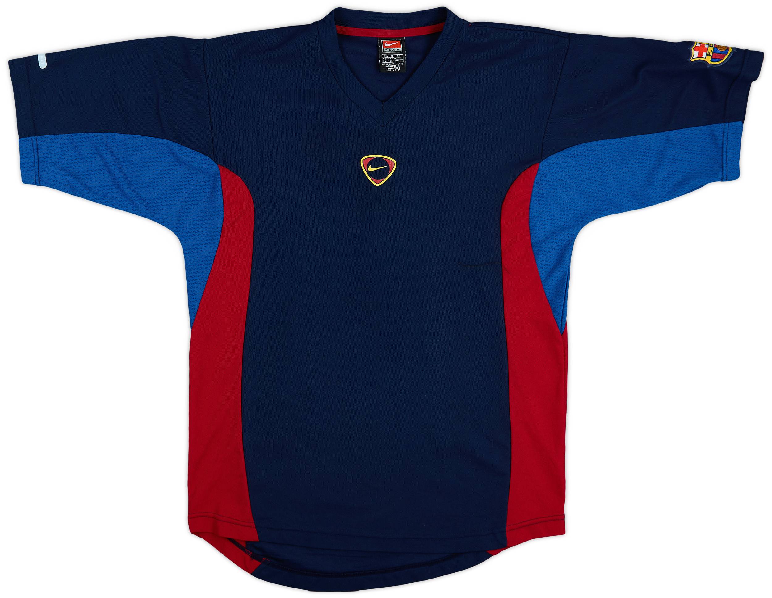 2000-01 Barcelona Nike Training Shirt - 7/10 - (XL.Boys)