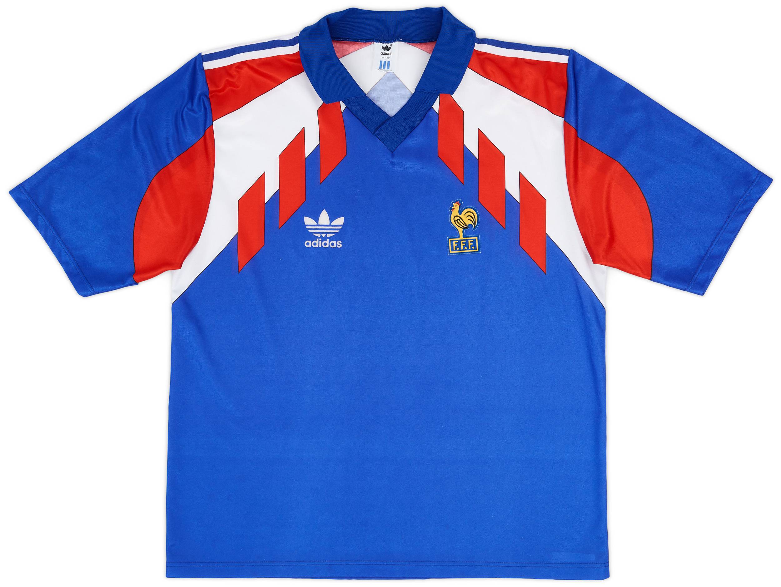 1990-92 France Home Shirt - 9/10 - (L/XL)