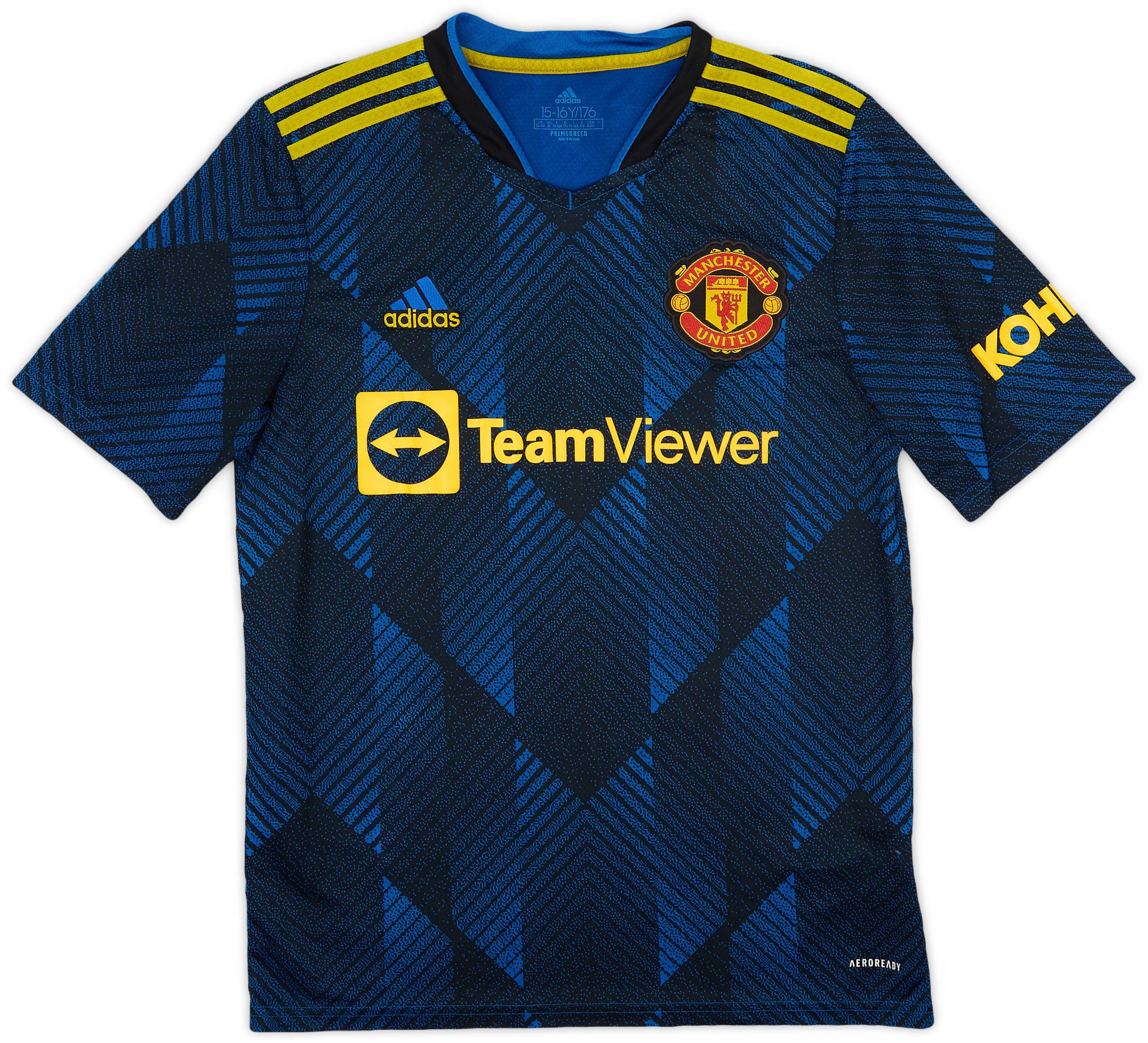 ウェア 2021-22 Manchester United Third Shirt 2021-22 Manchester United Third Shirt - 7/10 - (XL.Boys)