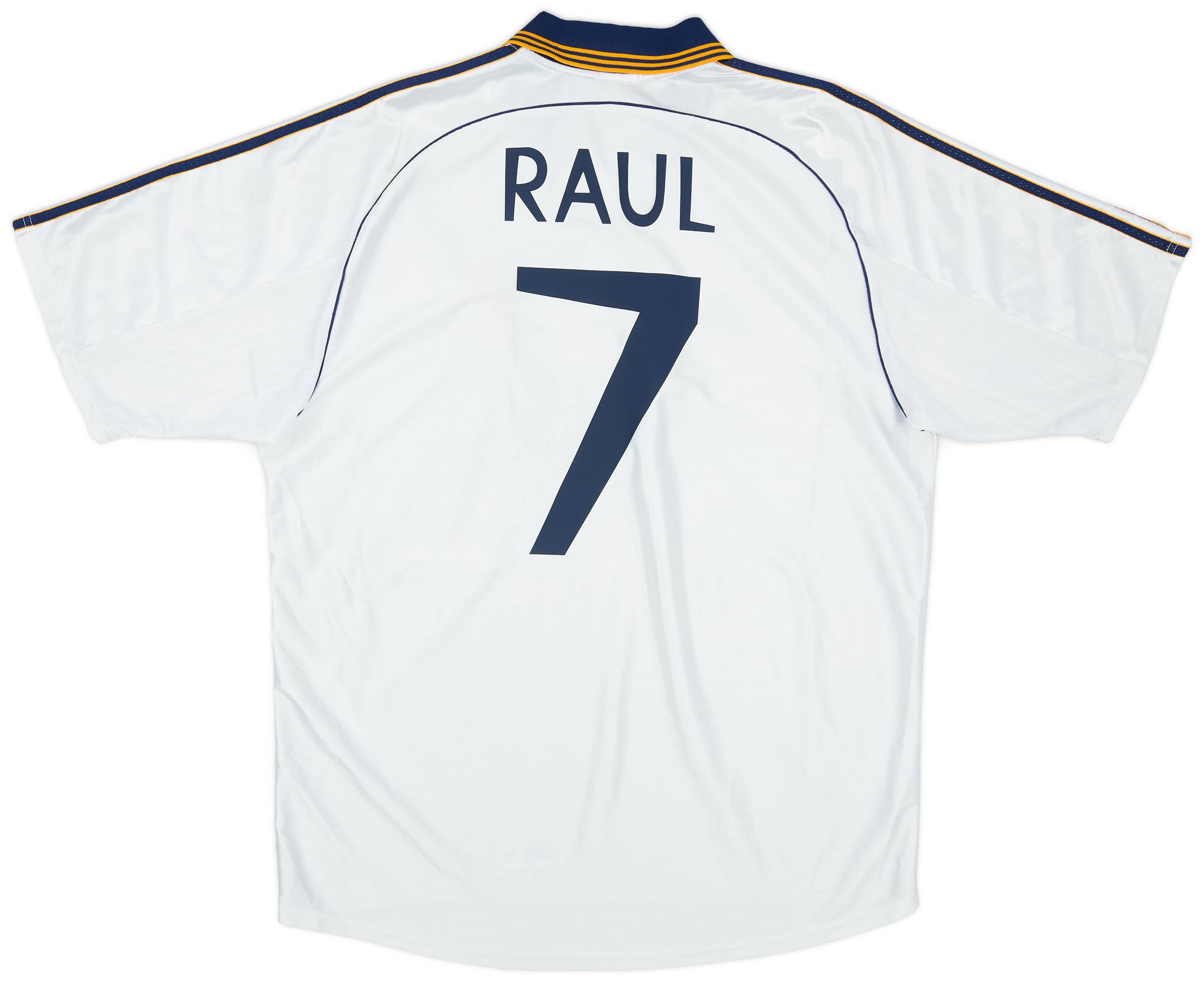 1998-00 Real Madrid Home Shirt Raul #7 - 6/10 - (XL)