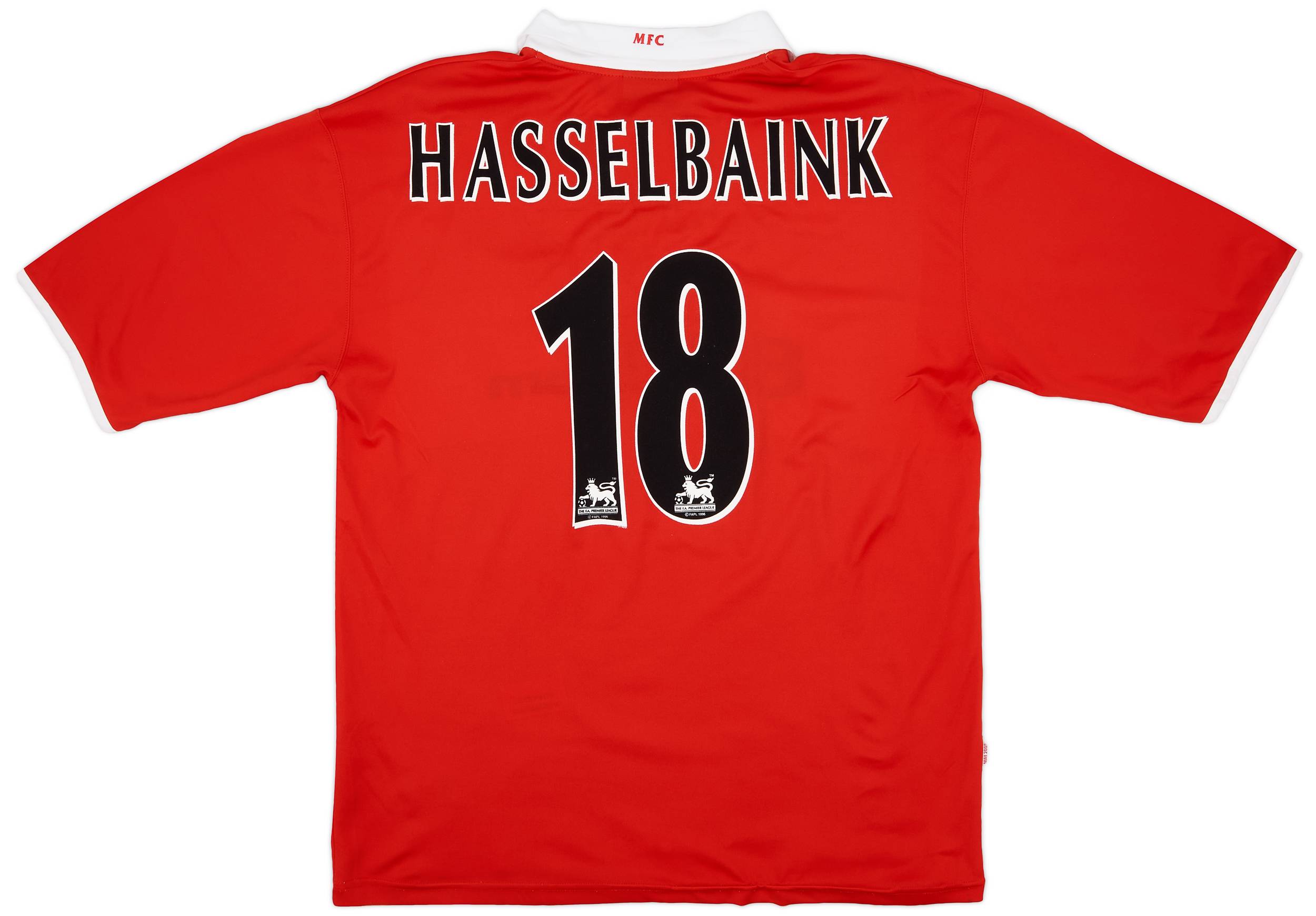2004 Middlesbrough 'Carling Cup Winners' Home Shirt Hasselbaink #18 - 8/10 - (3XL)