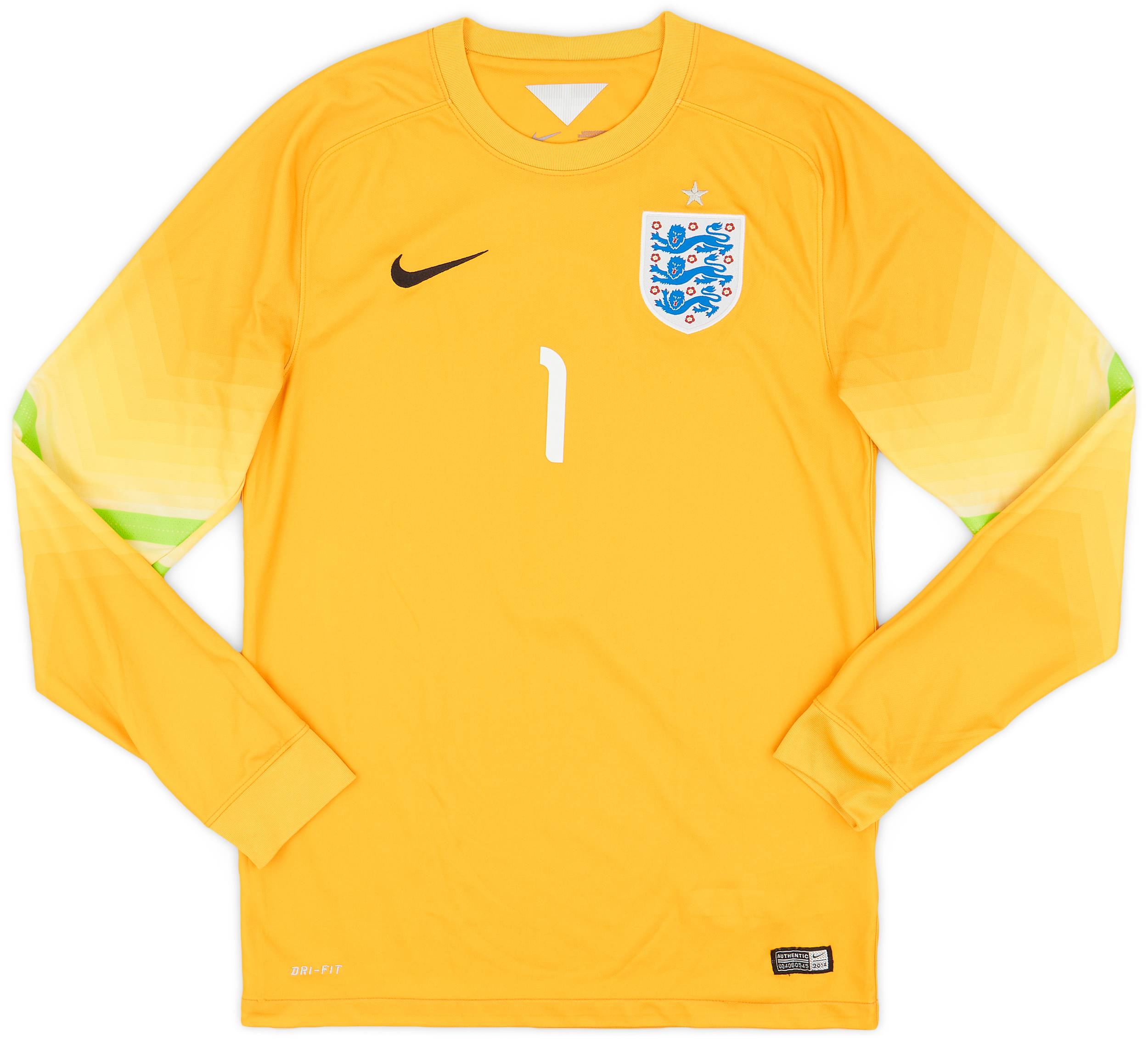 2014-15 England GK Shirt #1 - 9/10 - (S)