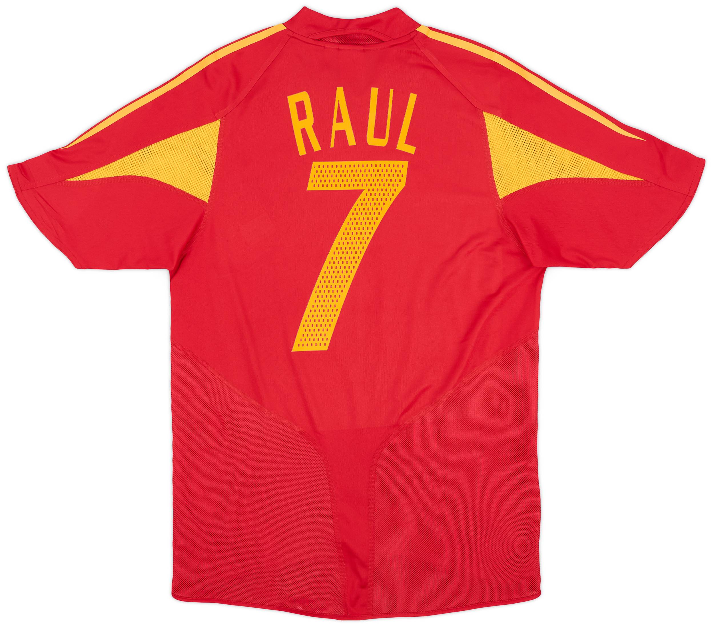 2004-06 Spain Home Shirt Raul #7 - 7/10 - (S)