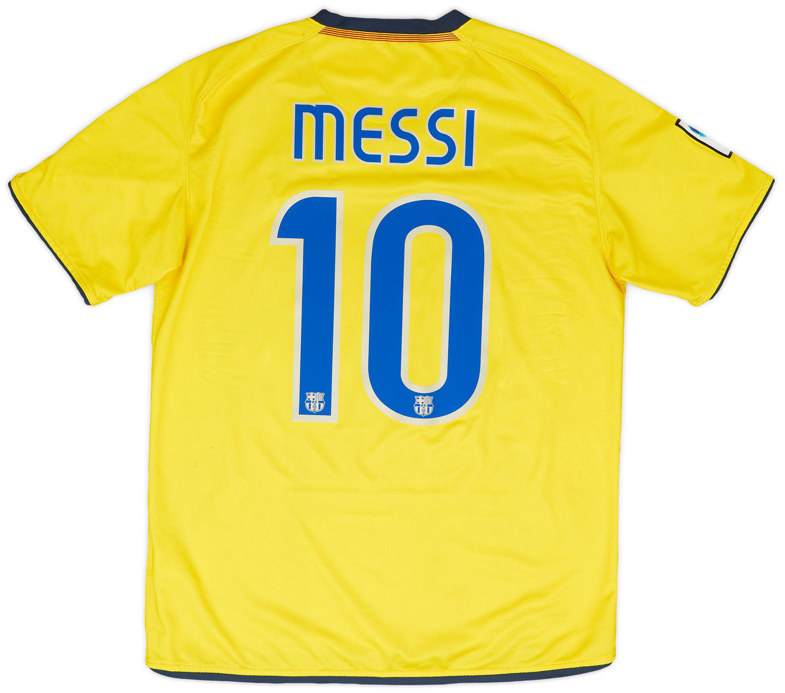 2008-10 Barcelona Away Shirt Messi #10 - 6/10 - (XL.Boys)
