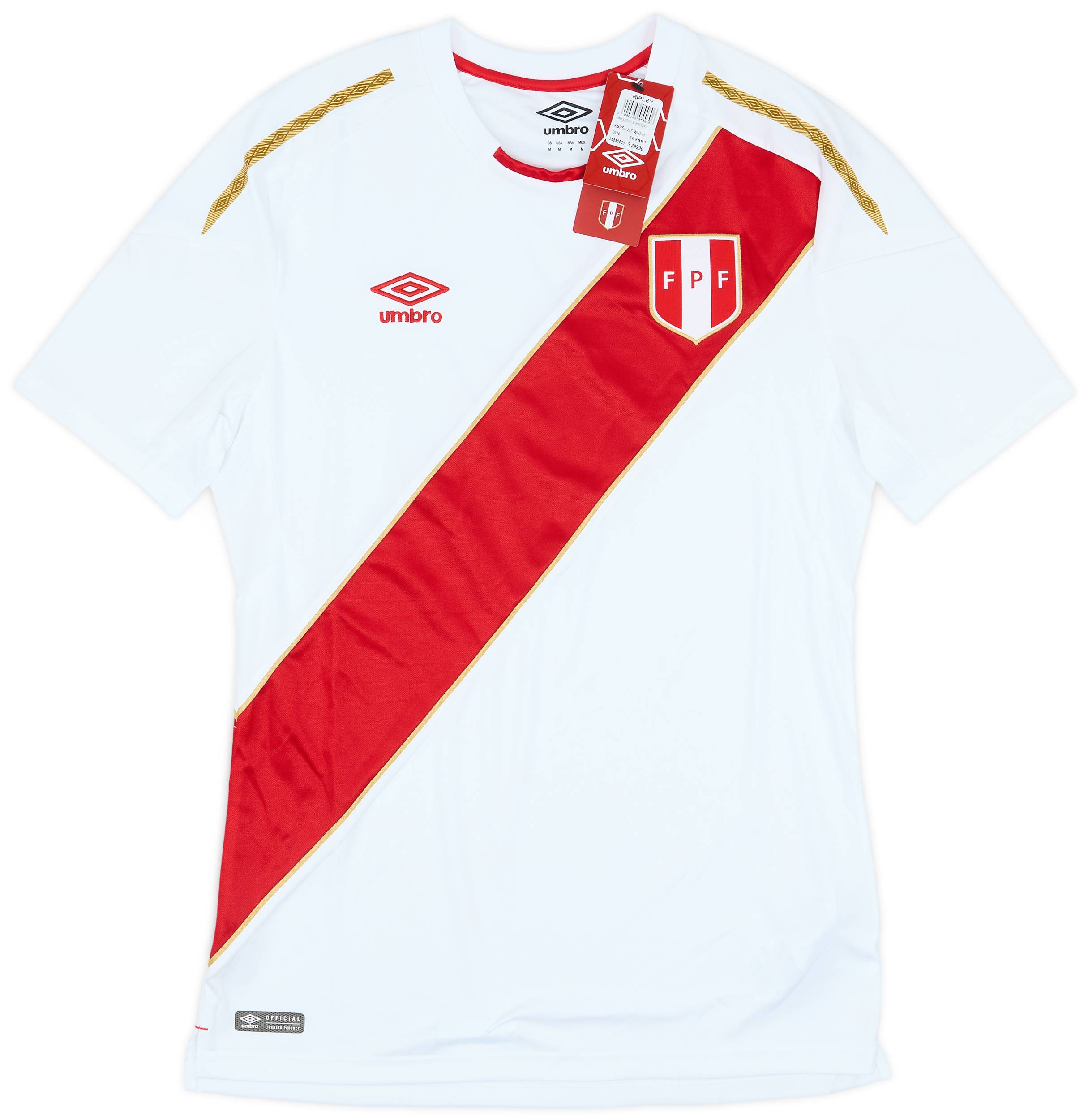 2018 Peru Home Shirt (M)